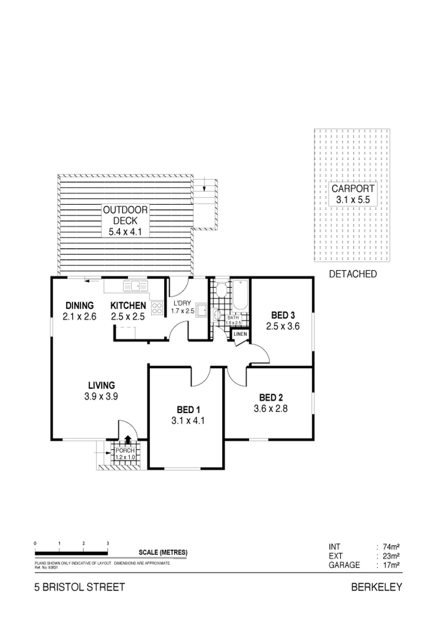 Floorplan of Homely house listing, 5 Bristol Street, Berkeley NSW 2506