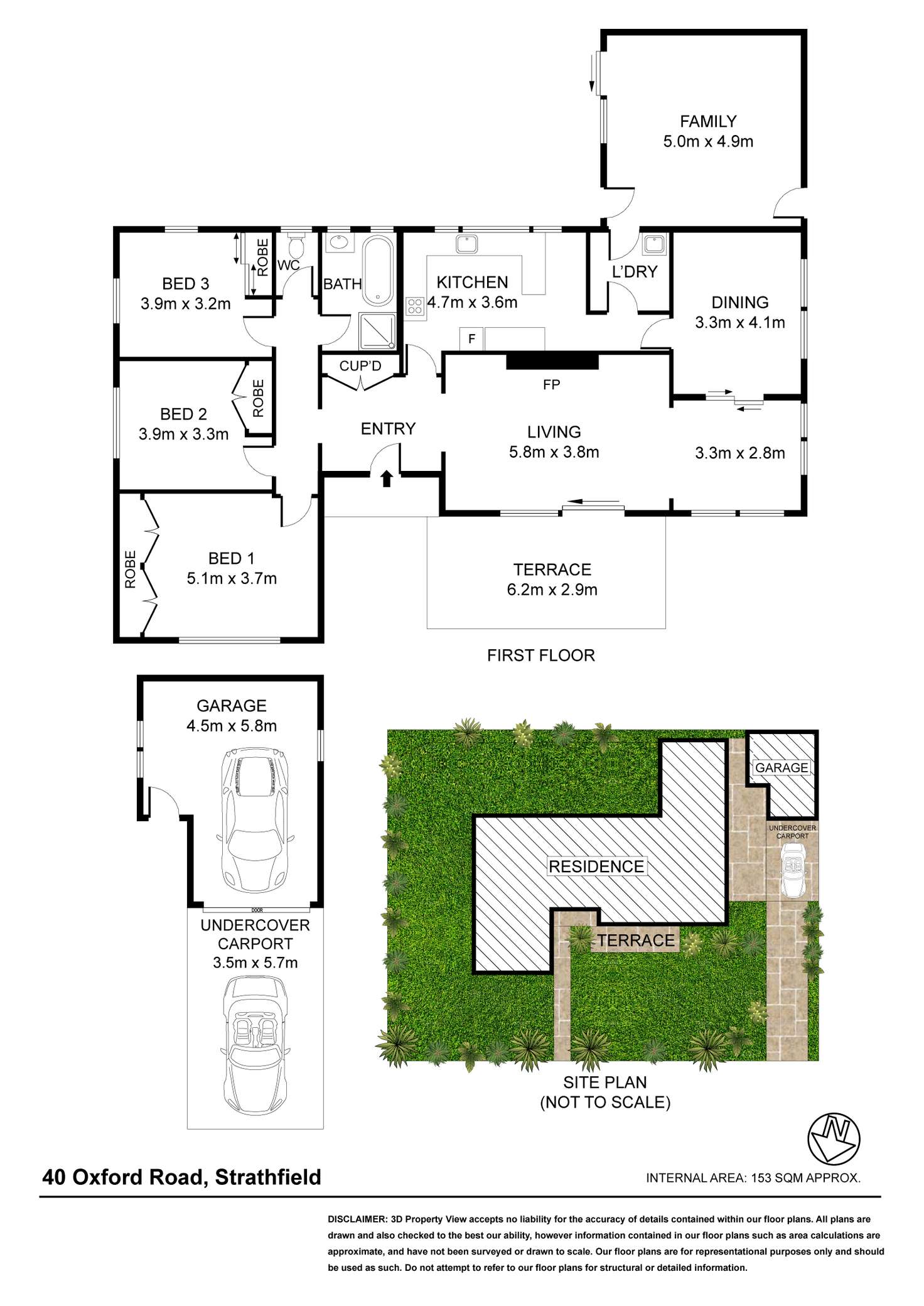 Floorplan of Homely house listing, 40 Oxford Road, Strathfield NSW 2135