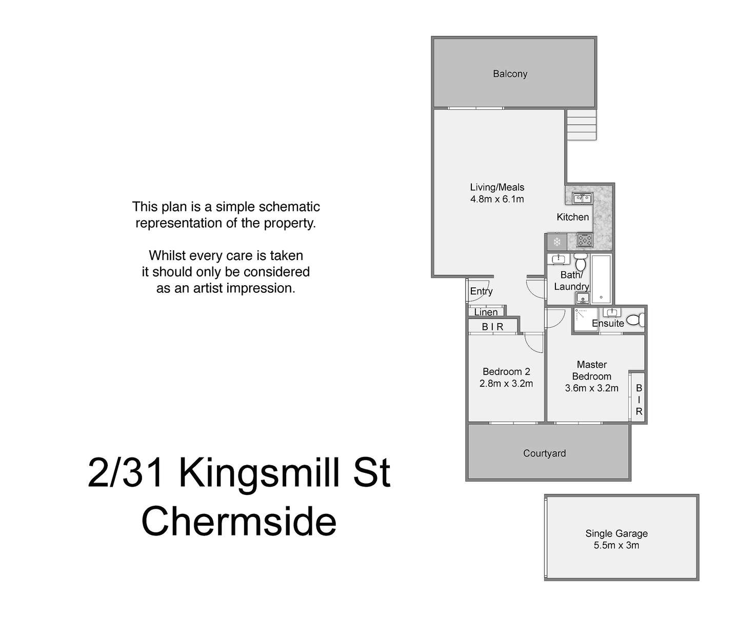 Floorplan of Homely unit listing, 2/31 Kingsmill Street, Chermside QLD 4032