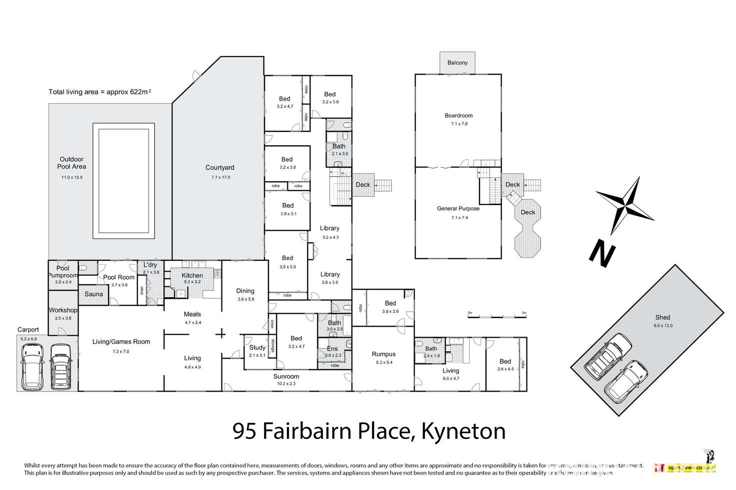 Floorplan of Homely house listing, 95 Fairbairn Place, Kyneton VIC 3444