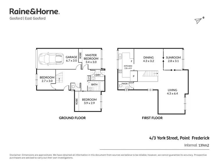 Floorplan of Homely townhouse listing, 4/3 York Street, Point Frederick NSW 2250