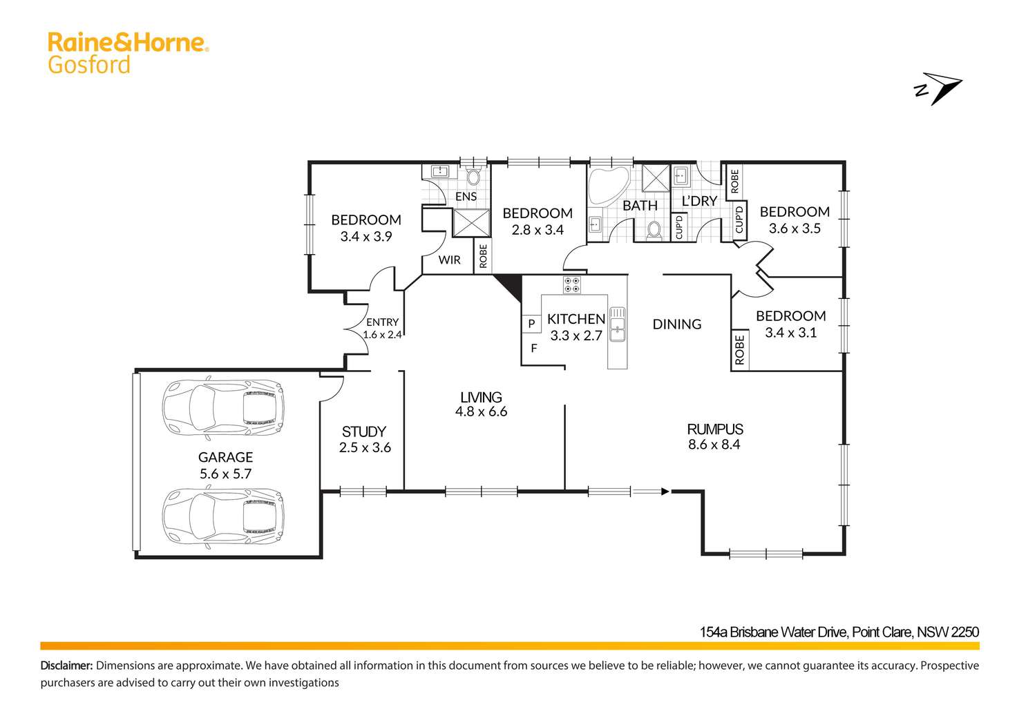 Floorplan of Homely house listing, 154A Brisbane Water Drive, Point Clare NSW 2250