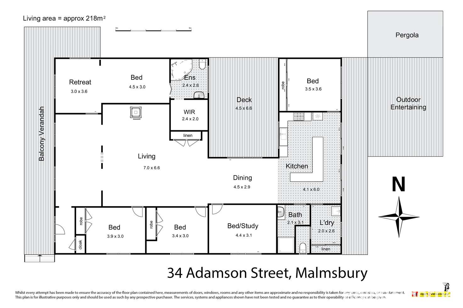 Floorplan of Homely house listing, 34 Adamson Street, Malmsbury VIC 3446