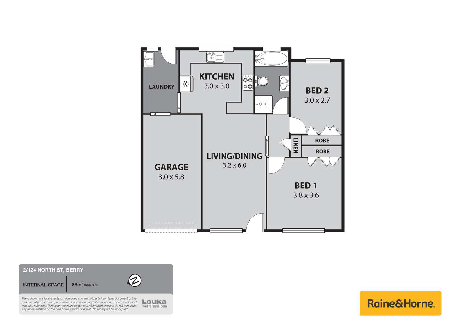 Floorplan of Homely villa listing, 2/124 North Street, Berry NSW 2535