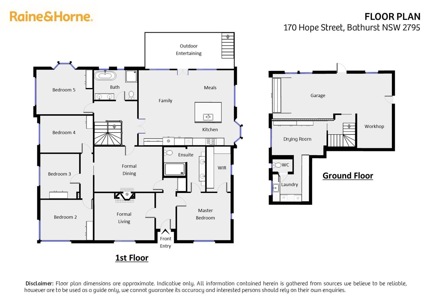 Floorplan of Homely house listing, 170 Hope Street, Bathurst NSW 2795