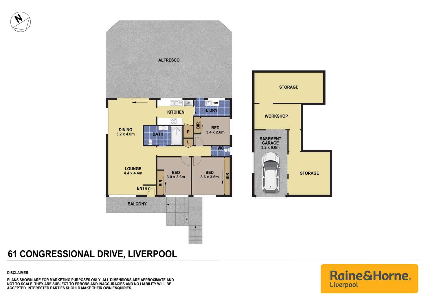 Floorplan of Homely house listing, 61 Congressional Drive, Liverpool NSW 2170