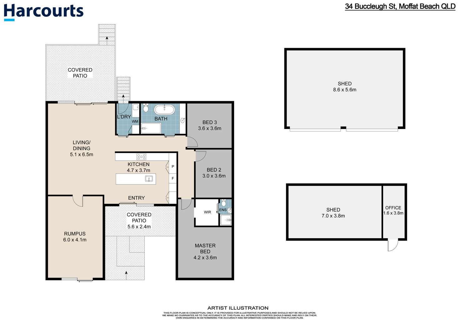 Floorplan of Homely house listing, 34 Buccleugh Street, Moffat Beach QLD 4551
