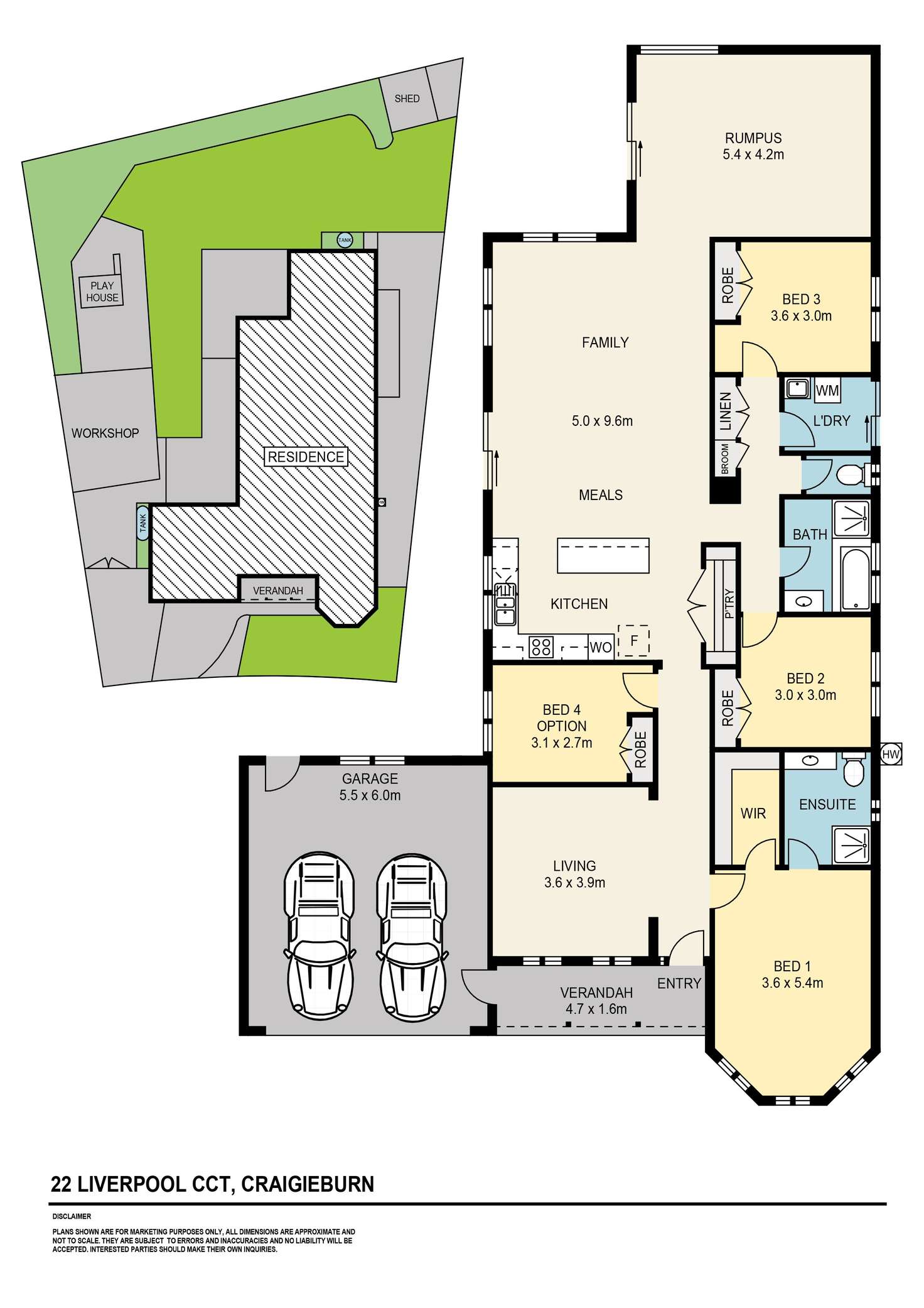 Floorplan of Homely house listing, 22 Liverpool Circuit, Craigieburn VIC 3064