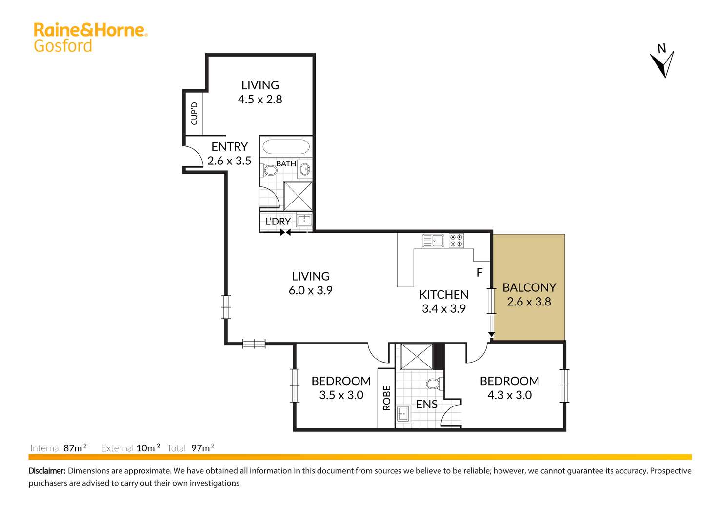 Floorplan of Homely unit listing, 19/71 Faunce Street West, Gosford NSW 2250