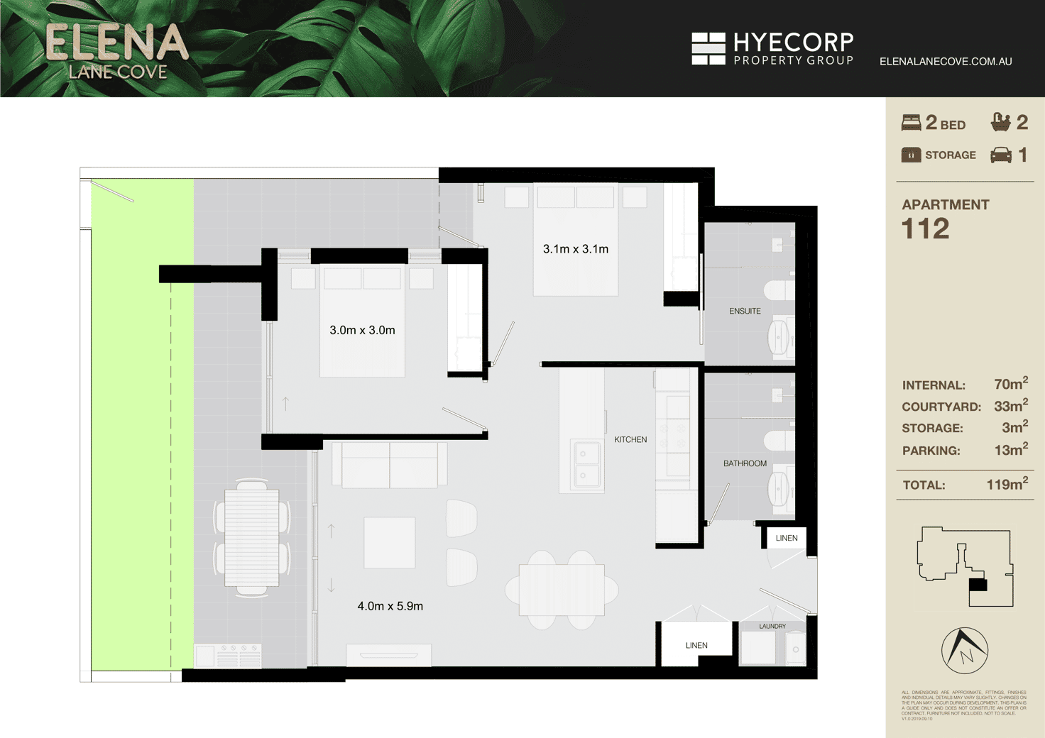 Floorplan of Homely apartment listing, 112/11-17 Willandra Street, Lane Cove NSW 2066
