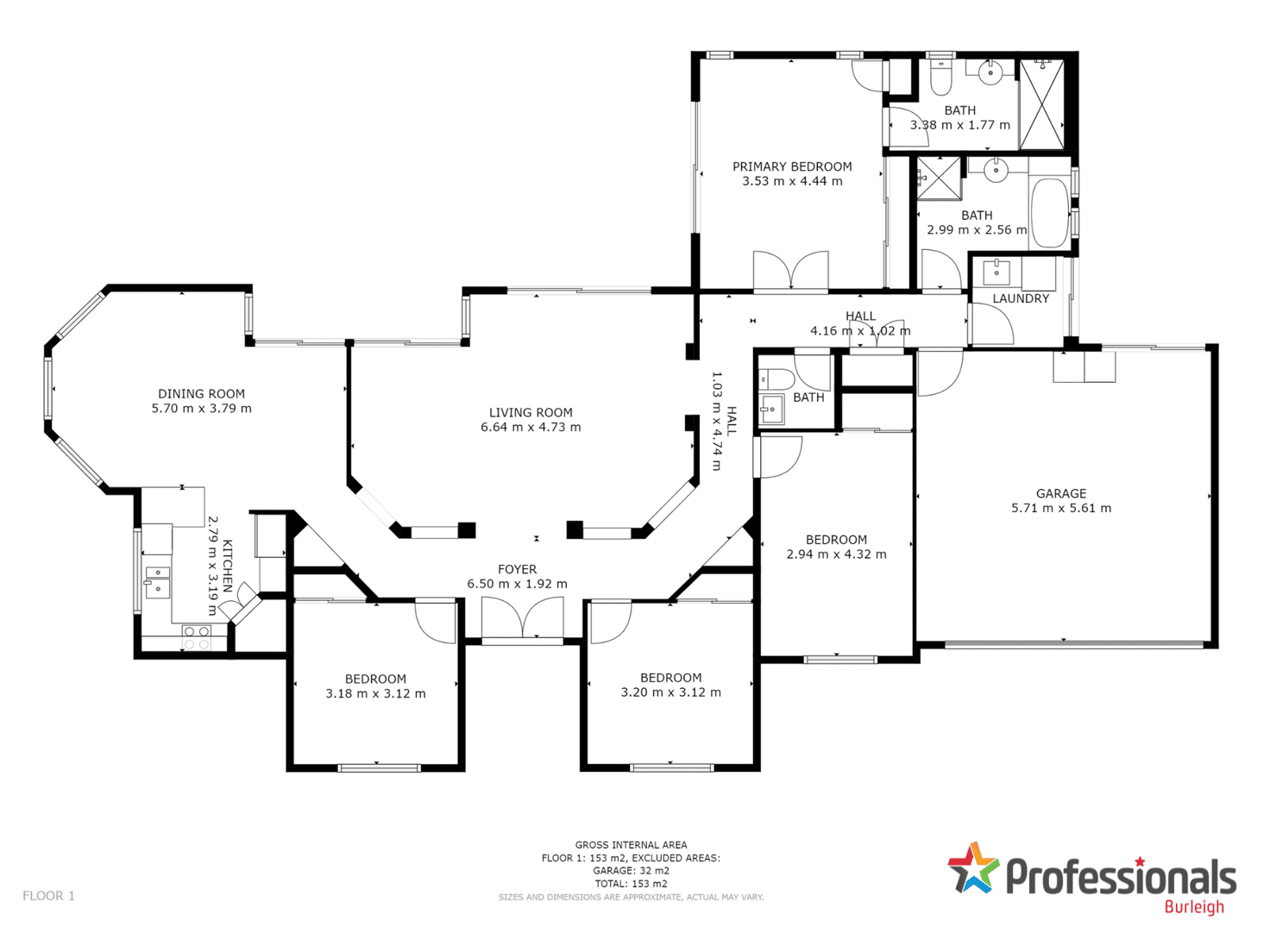 Floorplan of Homely house listing, 4 Kodiak Drive, Varsity Lakes QLD 4227