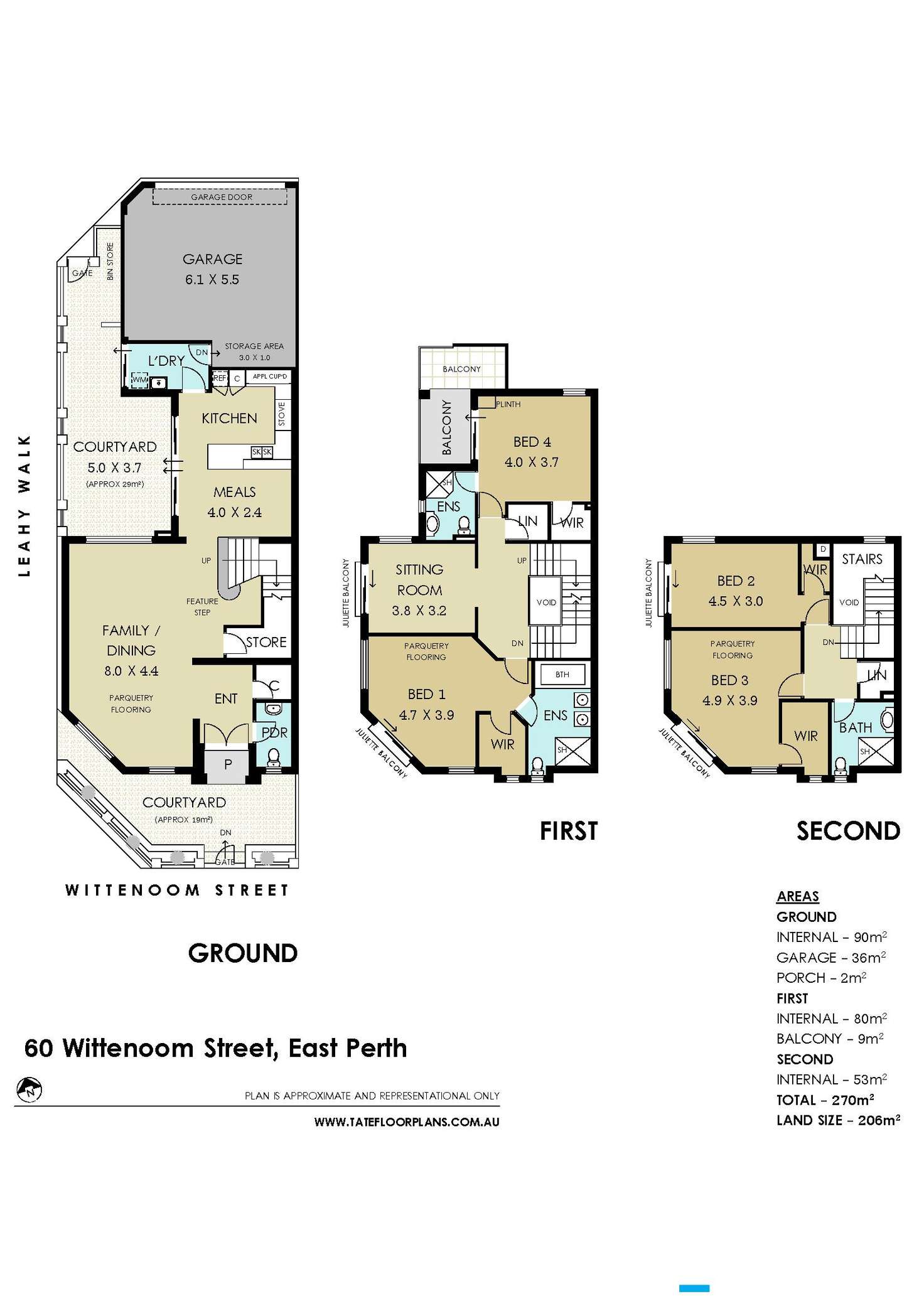 Floorplan of Homely house listing, 60 Wittenoom Street, East Perth WA 6004