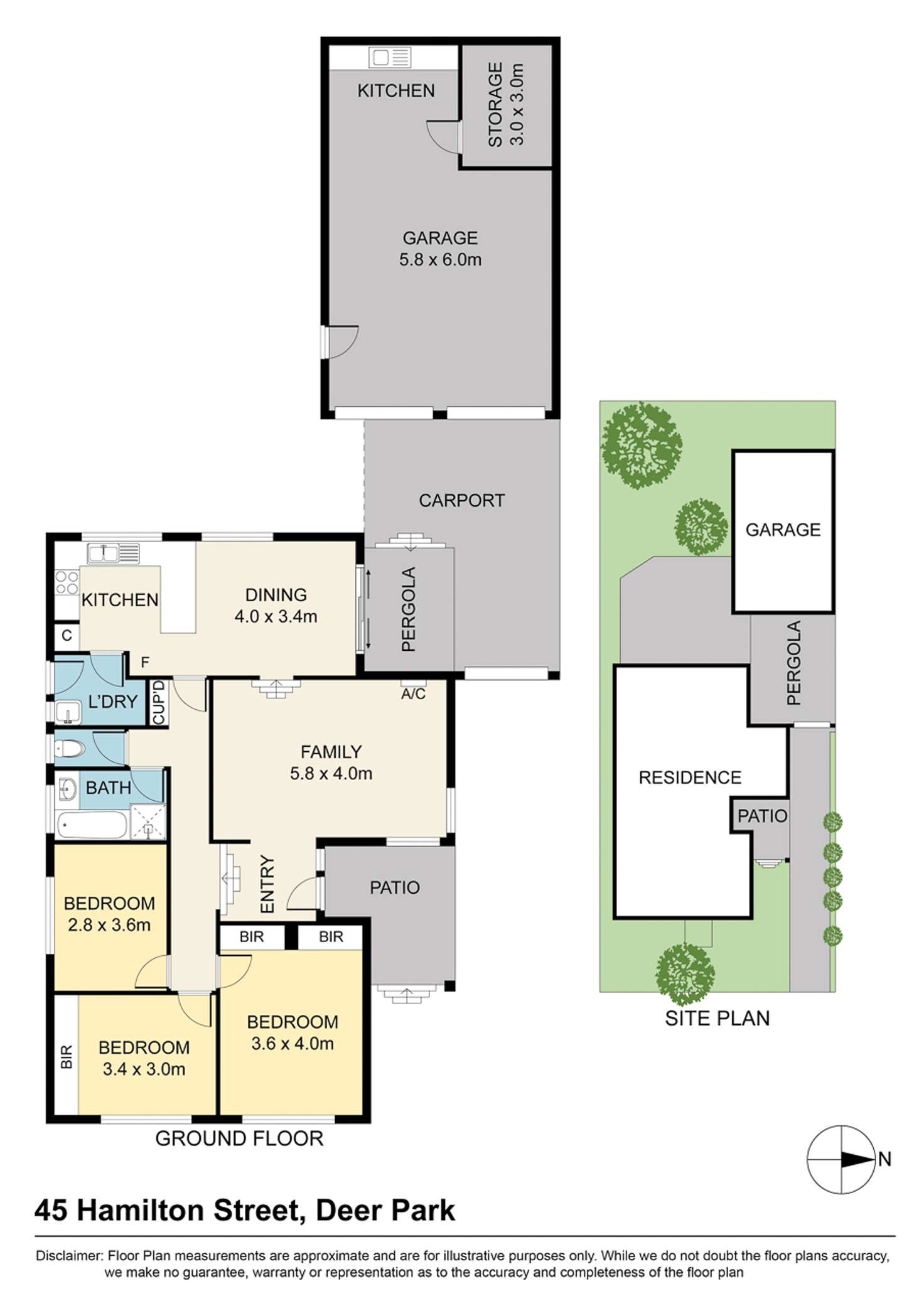 Floorplan of Homely house listing, 45 Hamilton Street, Deer Park VIC 3023