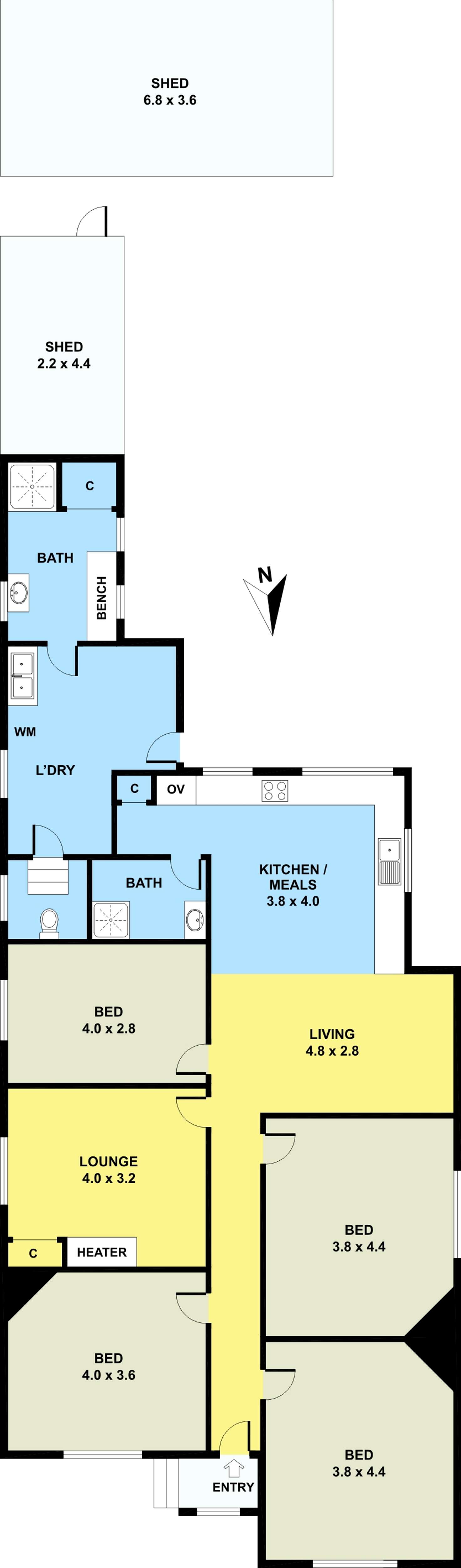 Floorplan of Homely house listing, 139 Raleigh Road, Maribyrnong VIC 3032