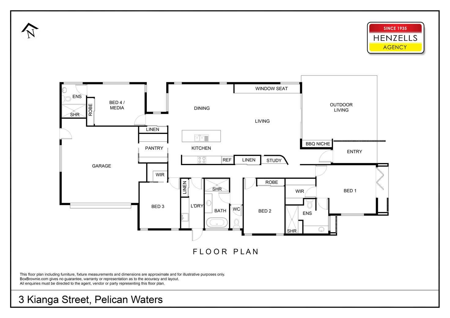 Floorplan of Homely house listing, 3 Kianga Street, Pelican Waters QLD 4551