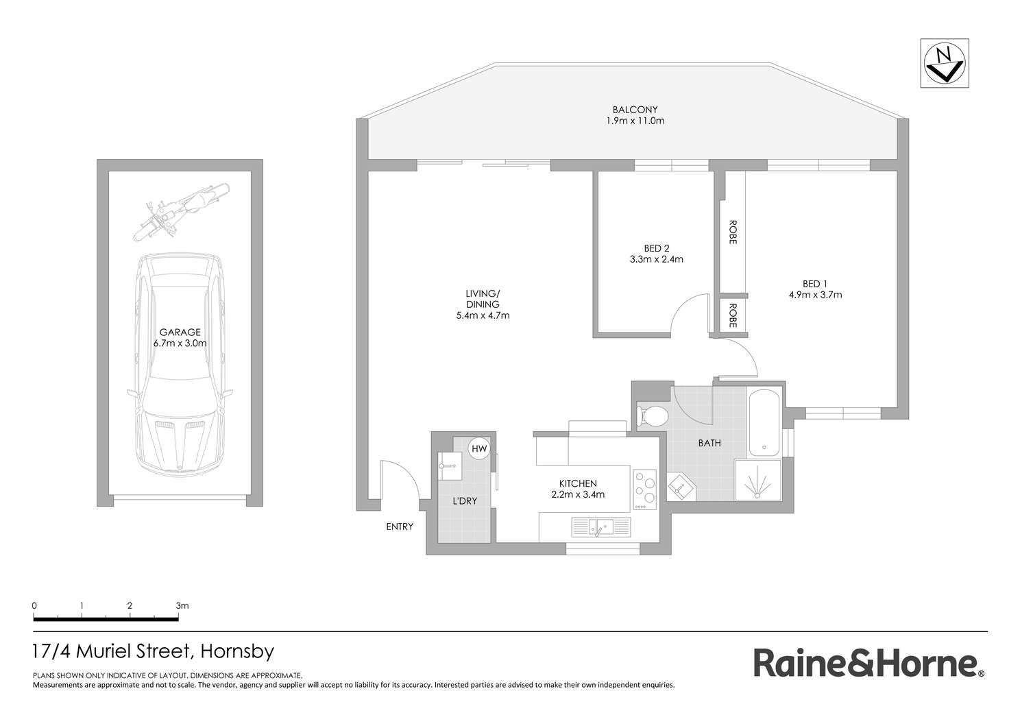 Floorplan of Homely apartment listing, 17/4-6 Muriel Street, Hornsby NSW 2077