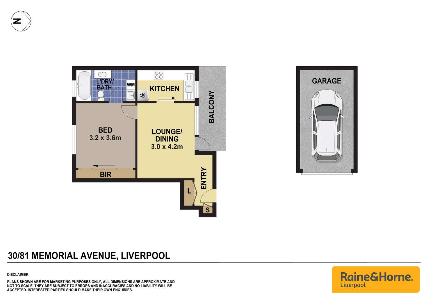 Floorplan of Homely unit listing, 30/81 Memorial Avenue, Liverpool NSW 2170
