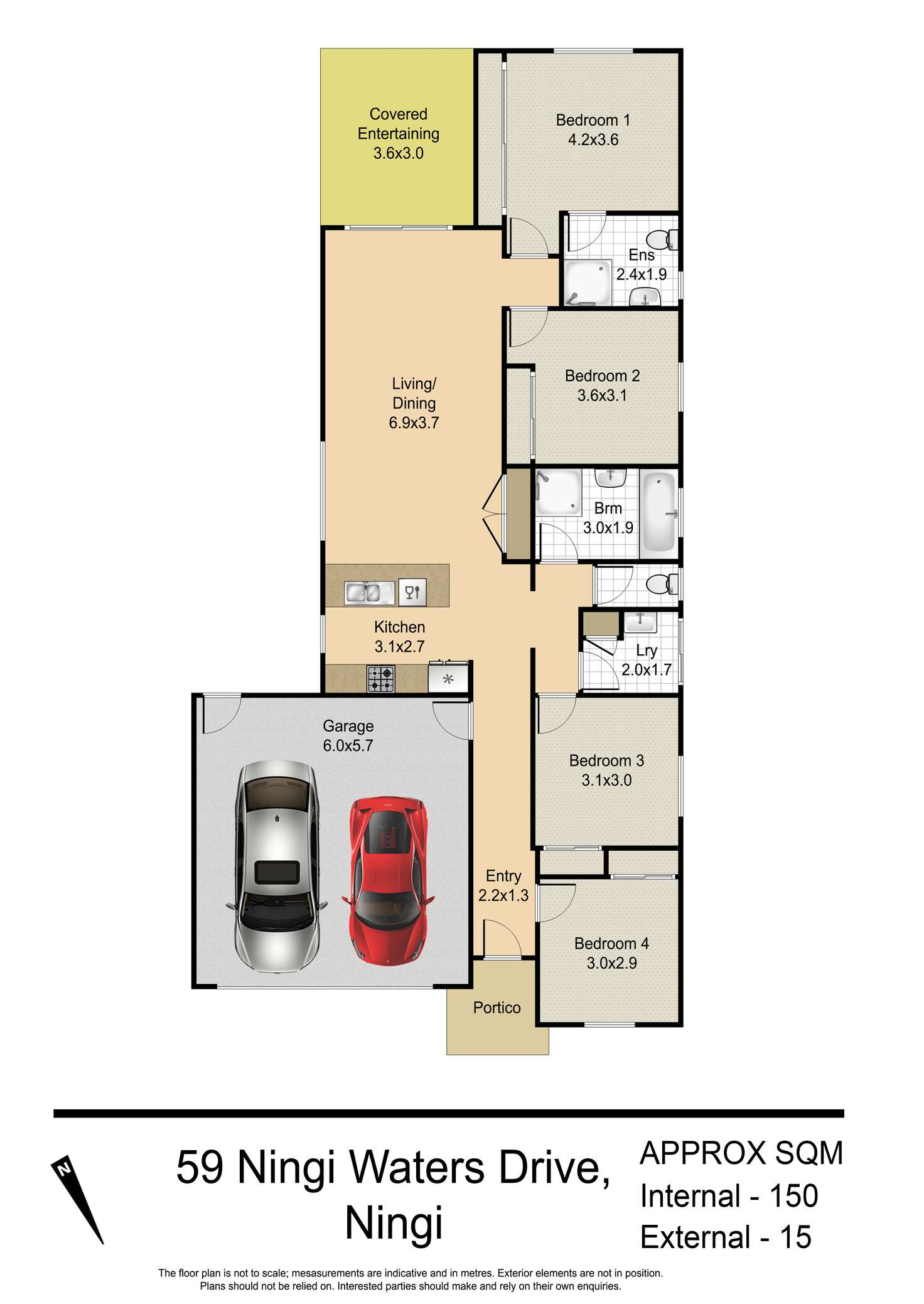 Floorplan of Homely house listing, 59 Ningi Waters Drive, Ningi QLD 4511