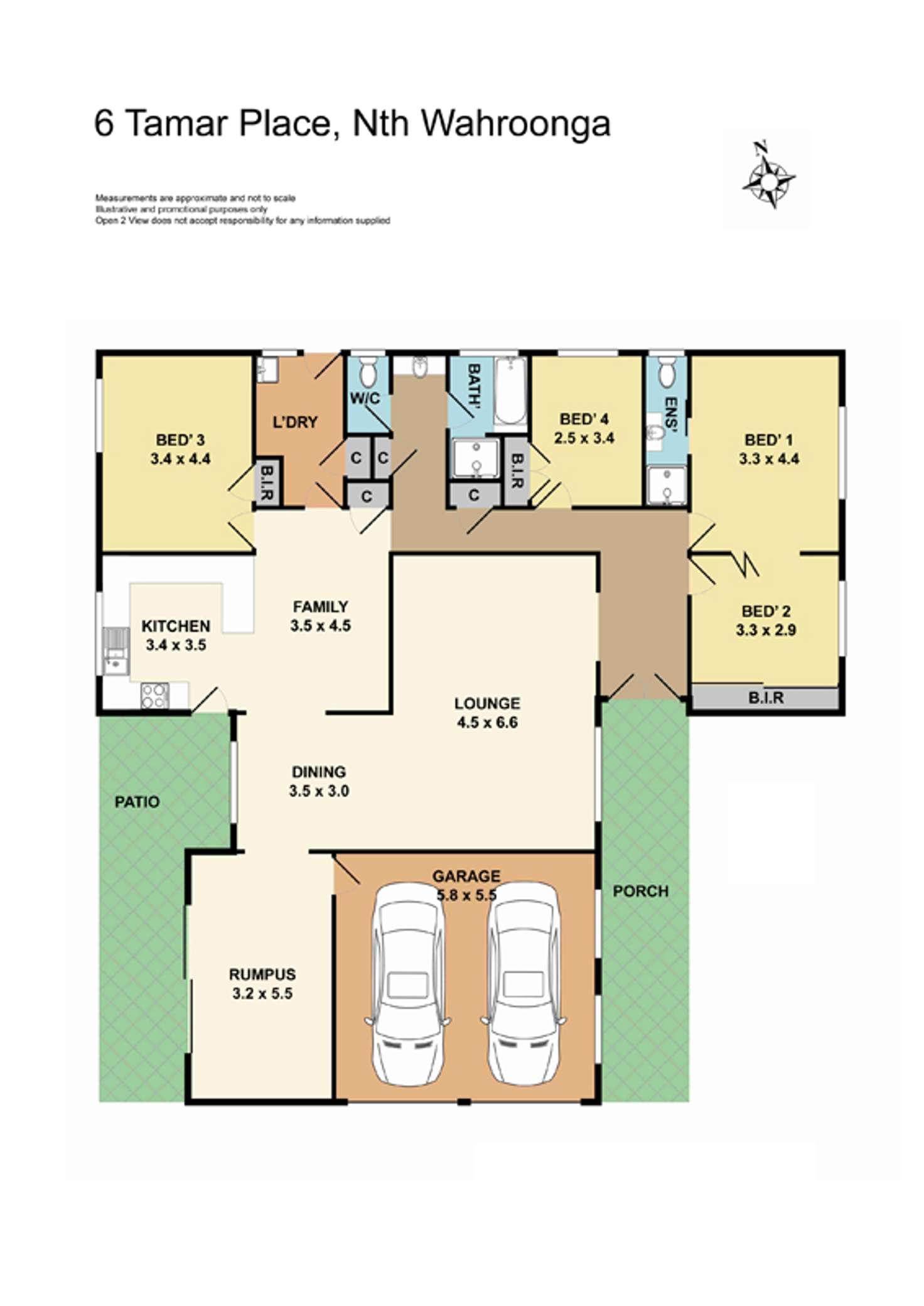 Floorplan of Homely house listing, 6 Tamar Place, Wahroonga NSW 2076