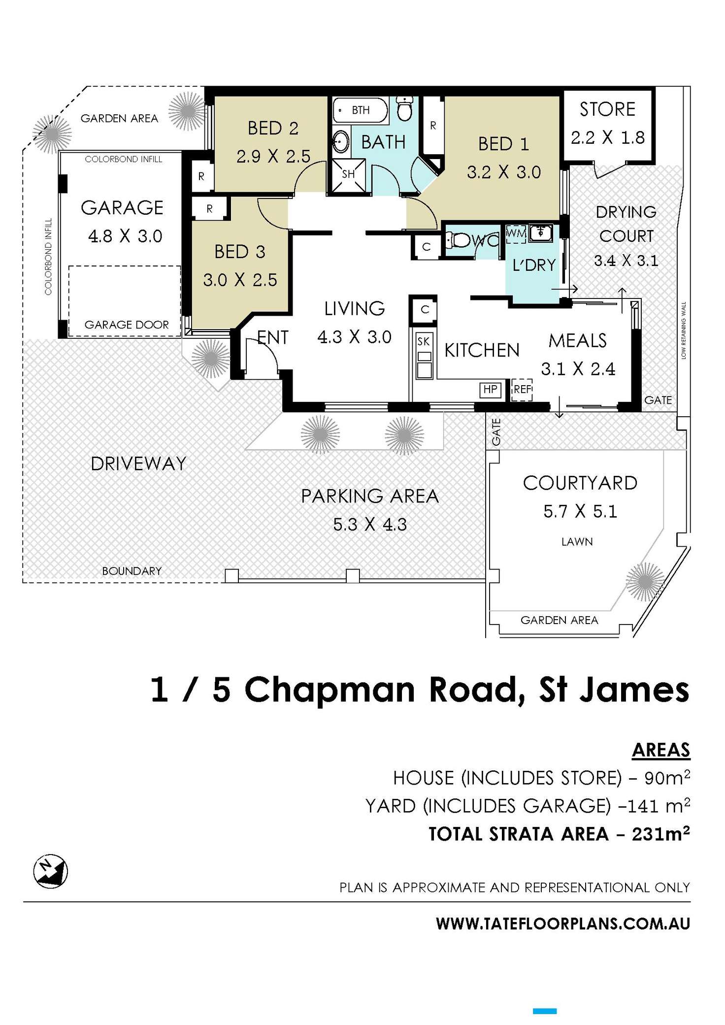 Floorplan of Homely villa listing, 1/5 Chapman Road, St James WA 6102