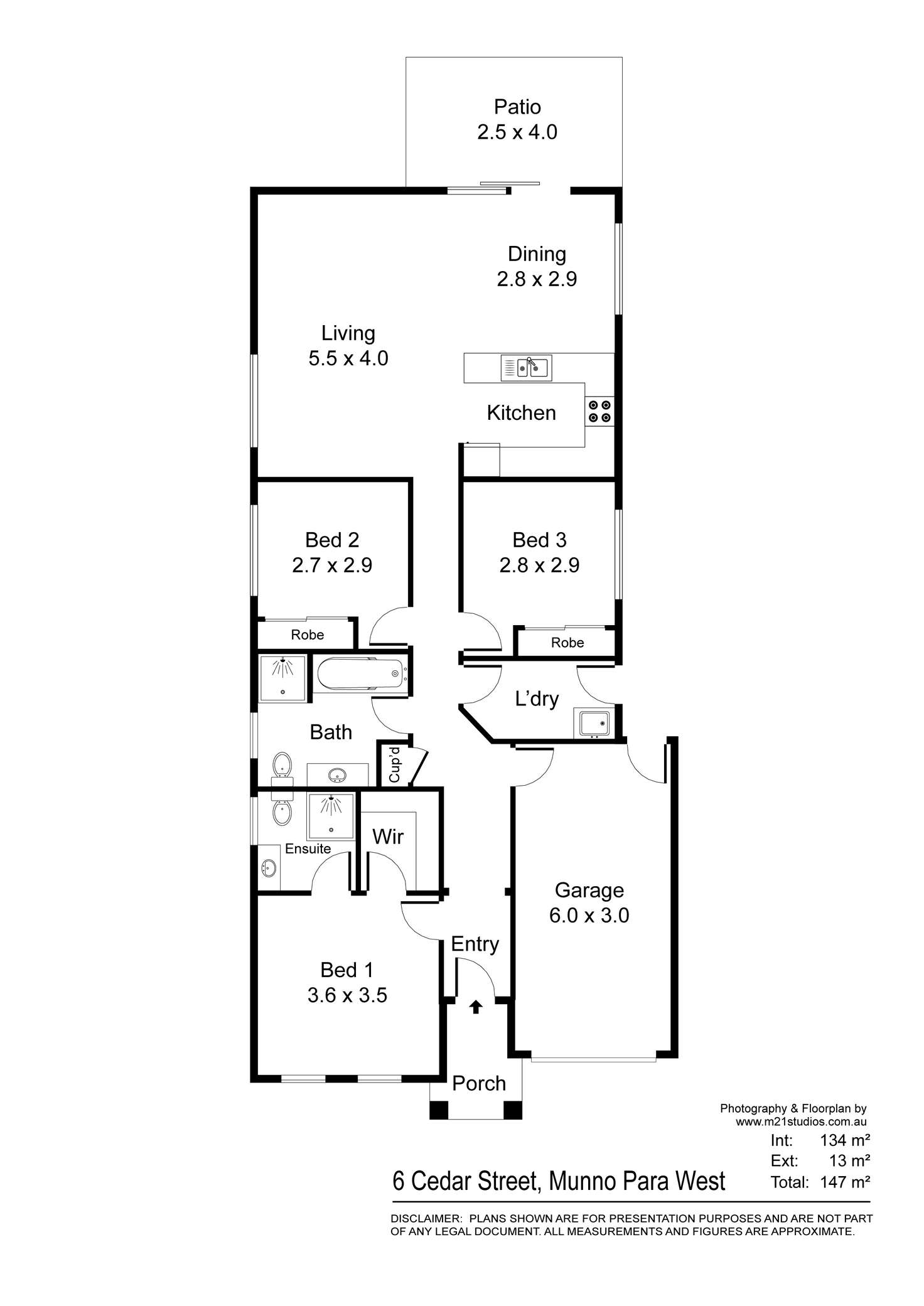 Floorplan of Homely house listing, 6 Cedar Street, Munno Para West SA 5115