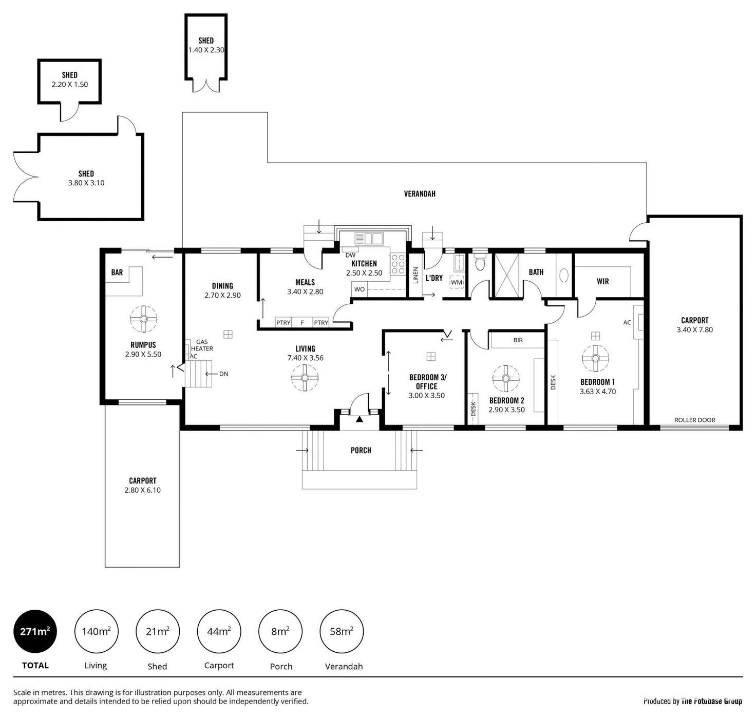 Floorplan of Homely house listing, 2 Haven Way, Hackham West SA 5163