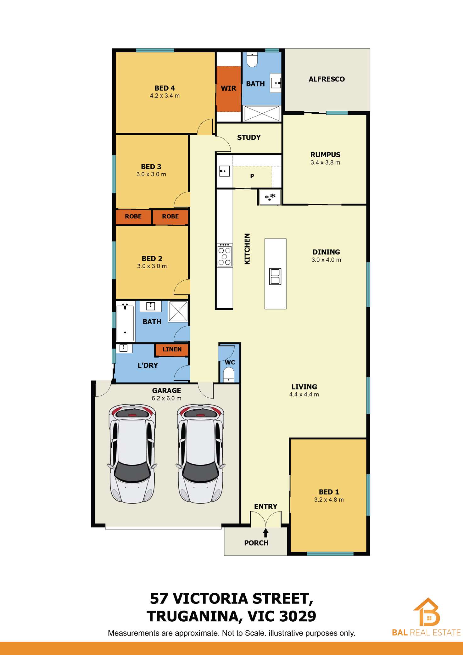 Floorplan of Homely house listing, 57 Victoria Street, Truganina VIC 3029