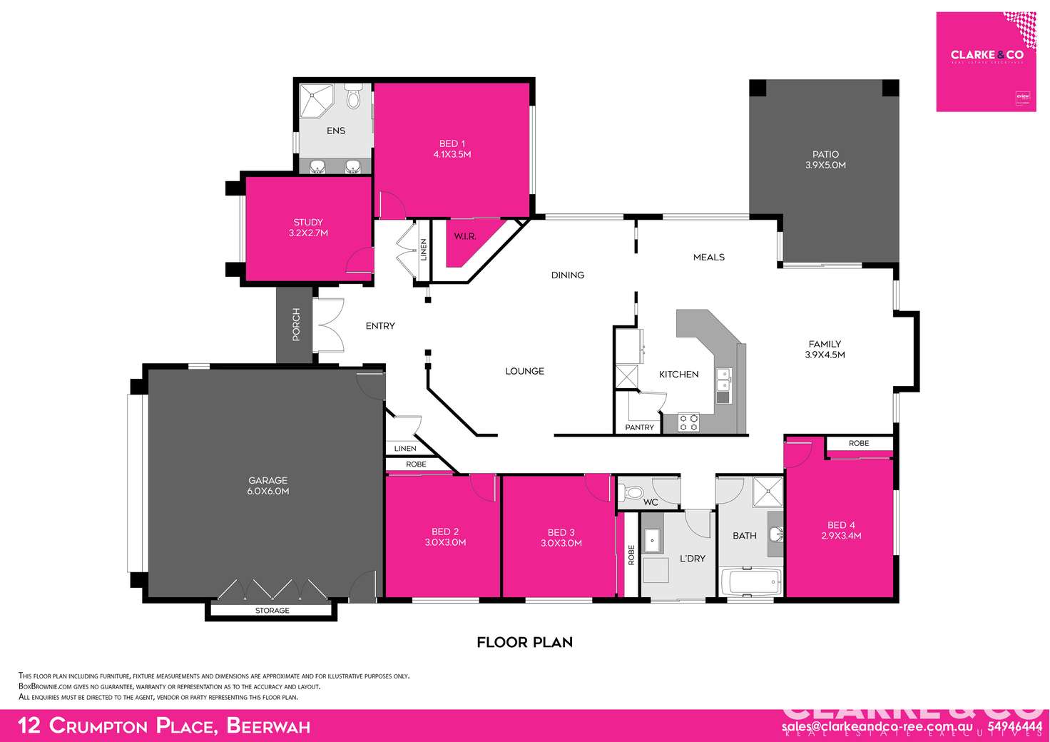 Floorplan of Homely house listing, 12 Crumpton Place, Beerwah QLD 4519