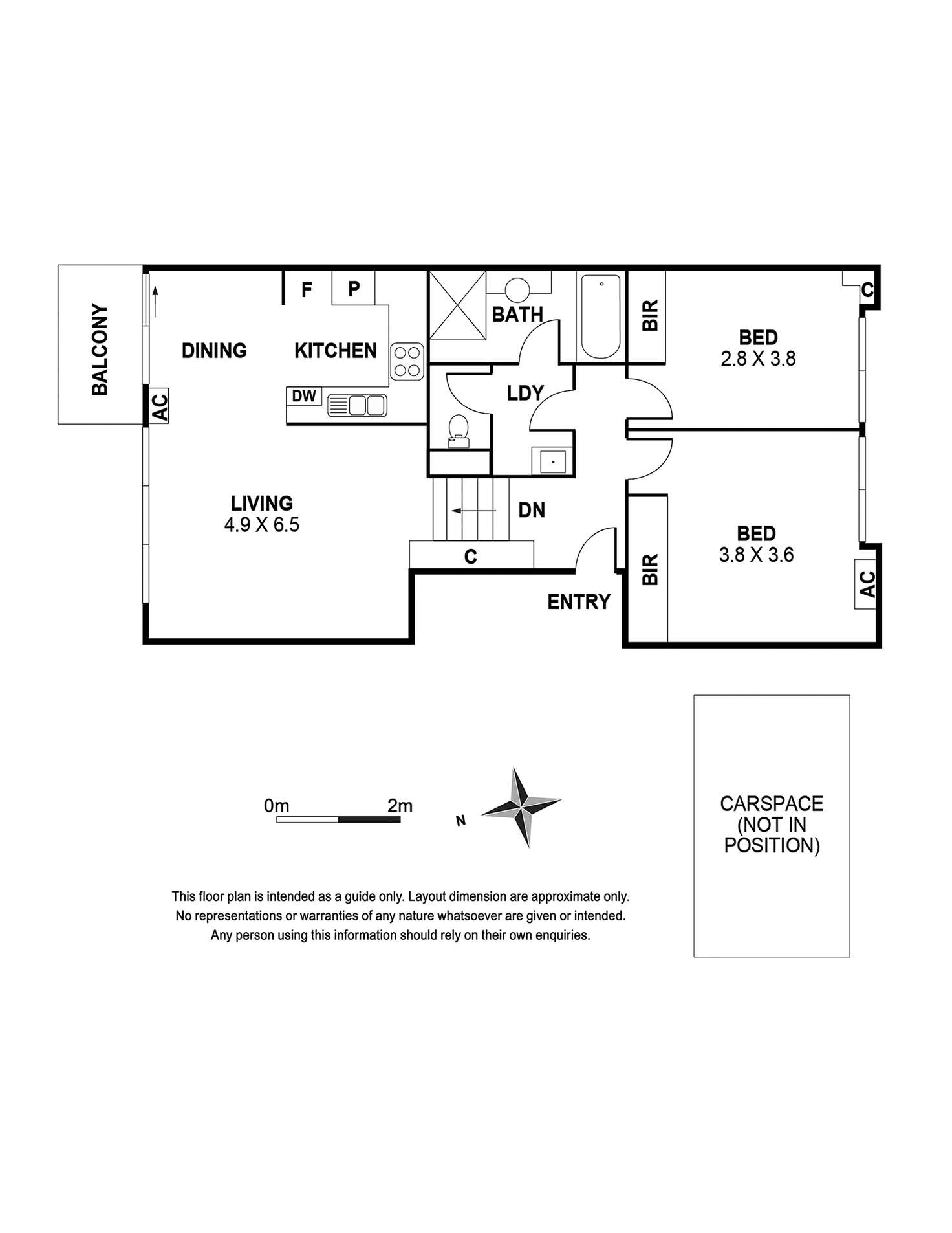 Floorplan of Homely apartment listing, 43/438 Cardigan St, Carlton VIC 3053