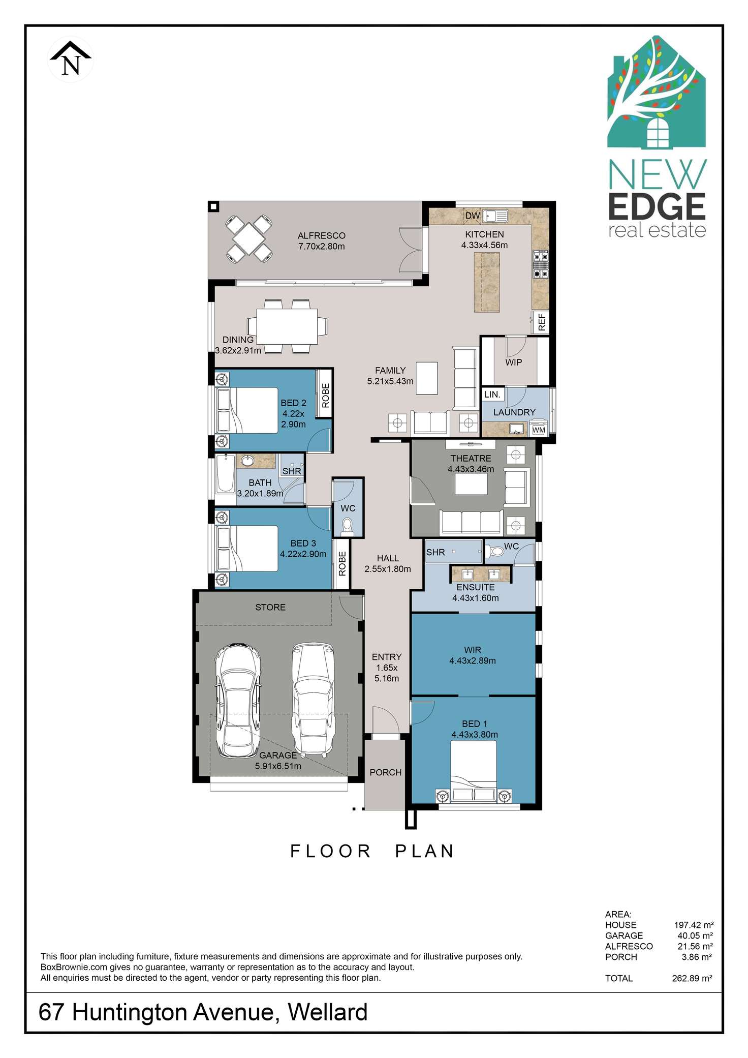 Floorplan of Homely house listing, 67 Huntington Avenue, Wellard WA 6170