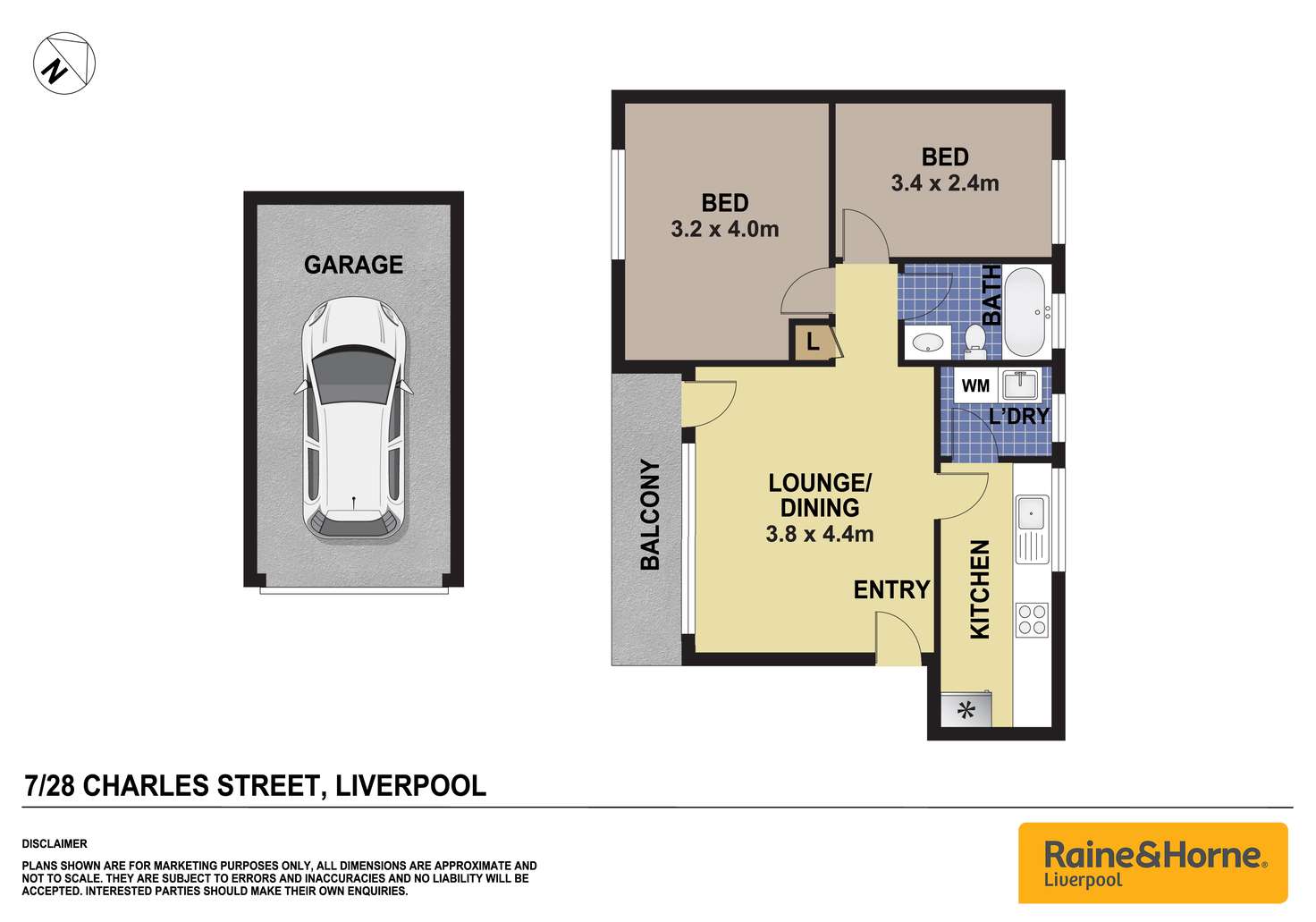 Floorplan of Homely unit listing, 7/28 Charles Street, Liverpool NSW 2170