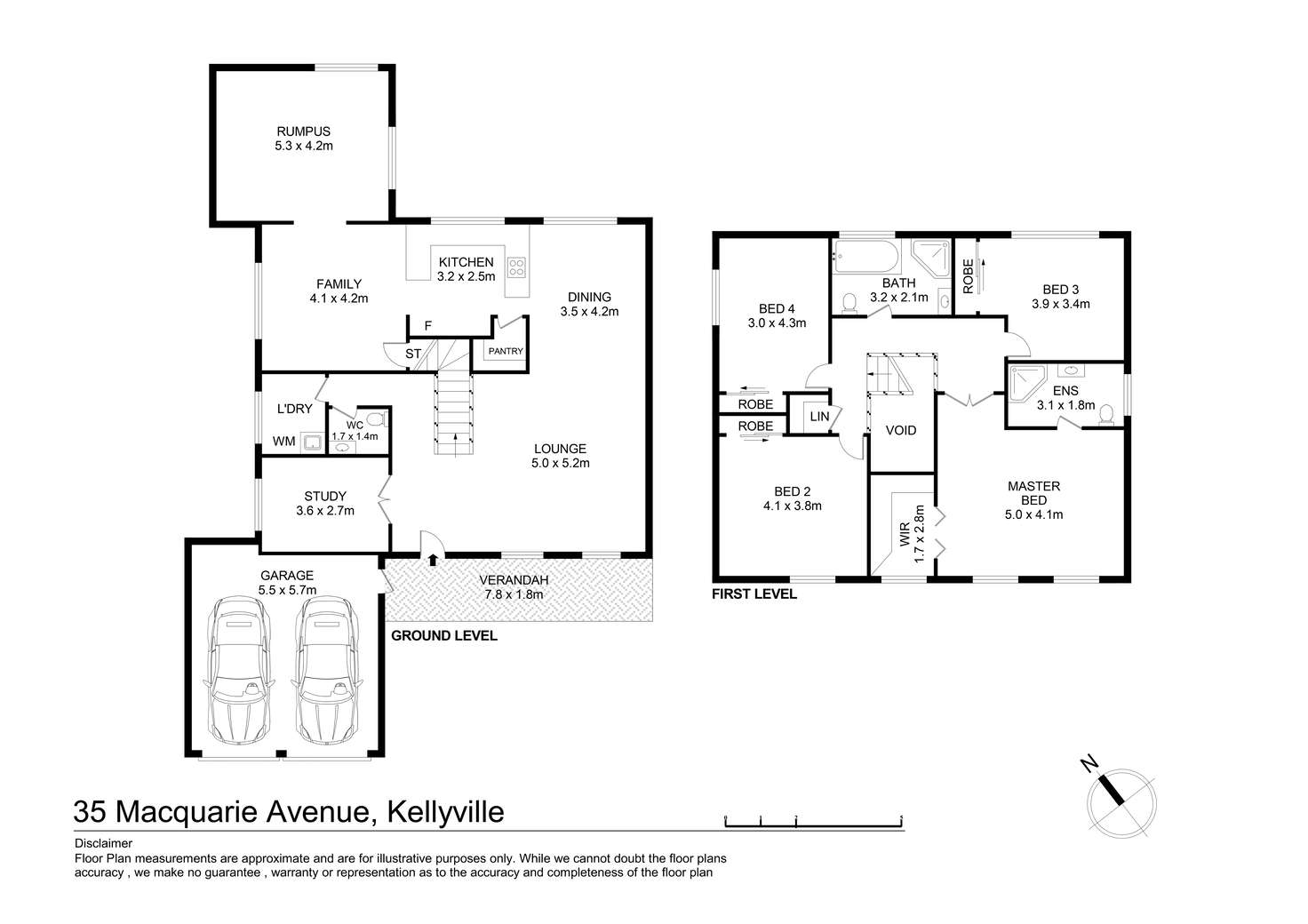 Floorplan of Homely house listing, 35 Macquarie Avenue, Kellyville NSW 2155