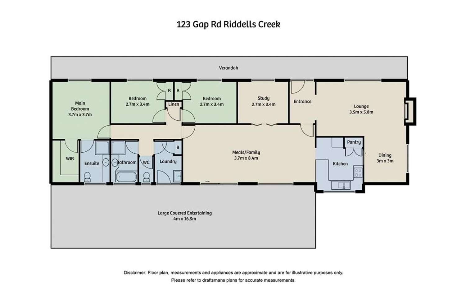 Floorplan of Homely house listing, 213 Gap Road, Riddells Creek VIC 3431