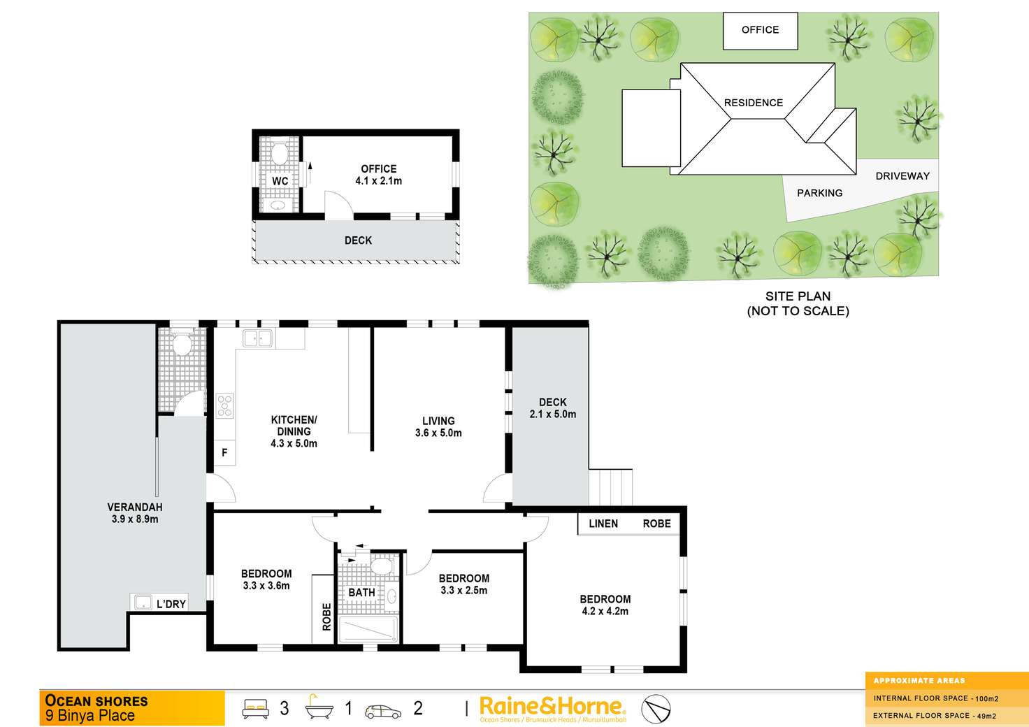 Floorplan of Homely house listing, 9 Binya Place, Ocean Shores NSW 2483