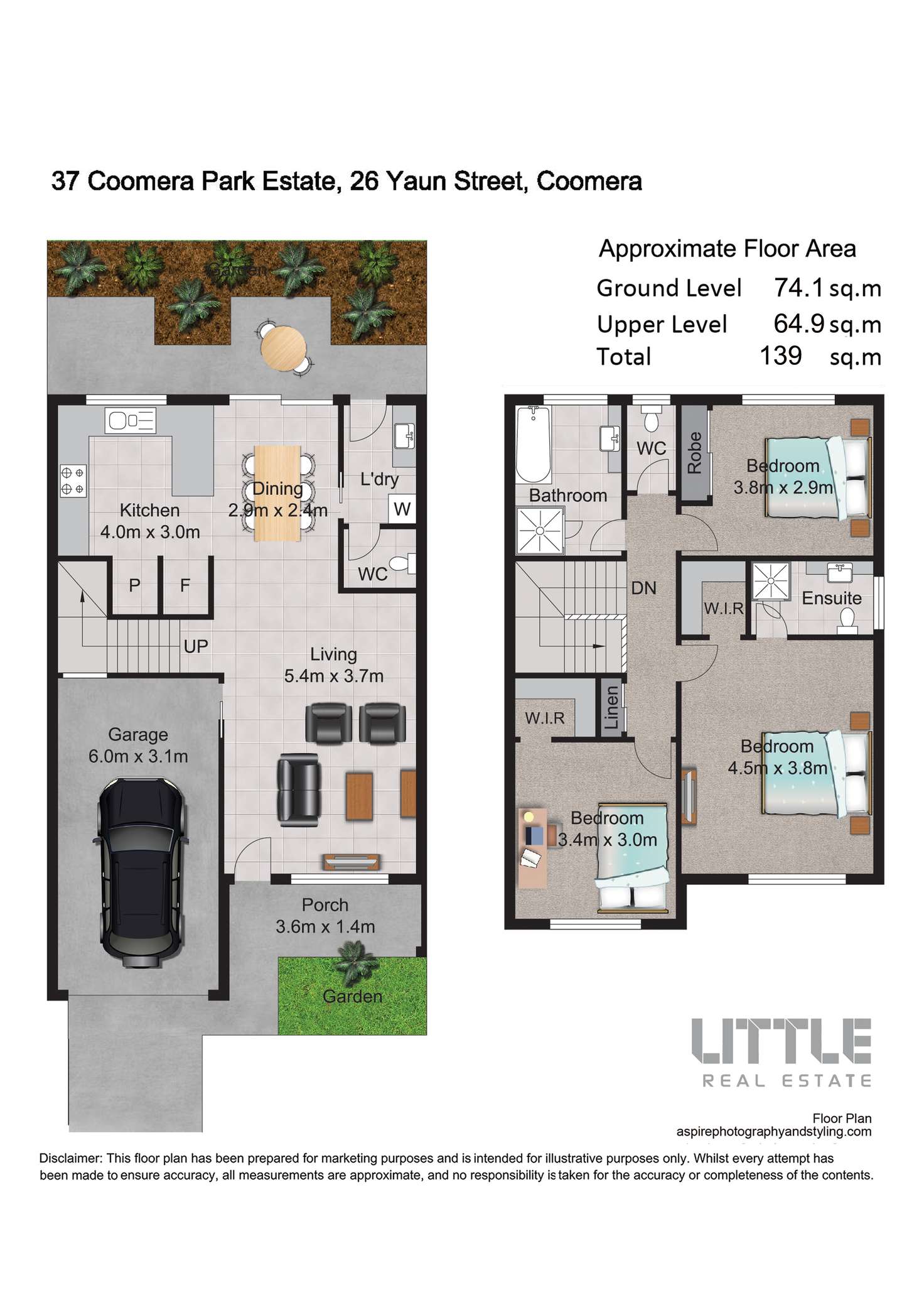 Floorplan of Homely townhouse listing, 37/26 Yaun Street, Coomera QLD 4209