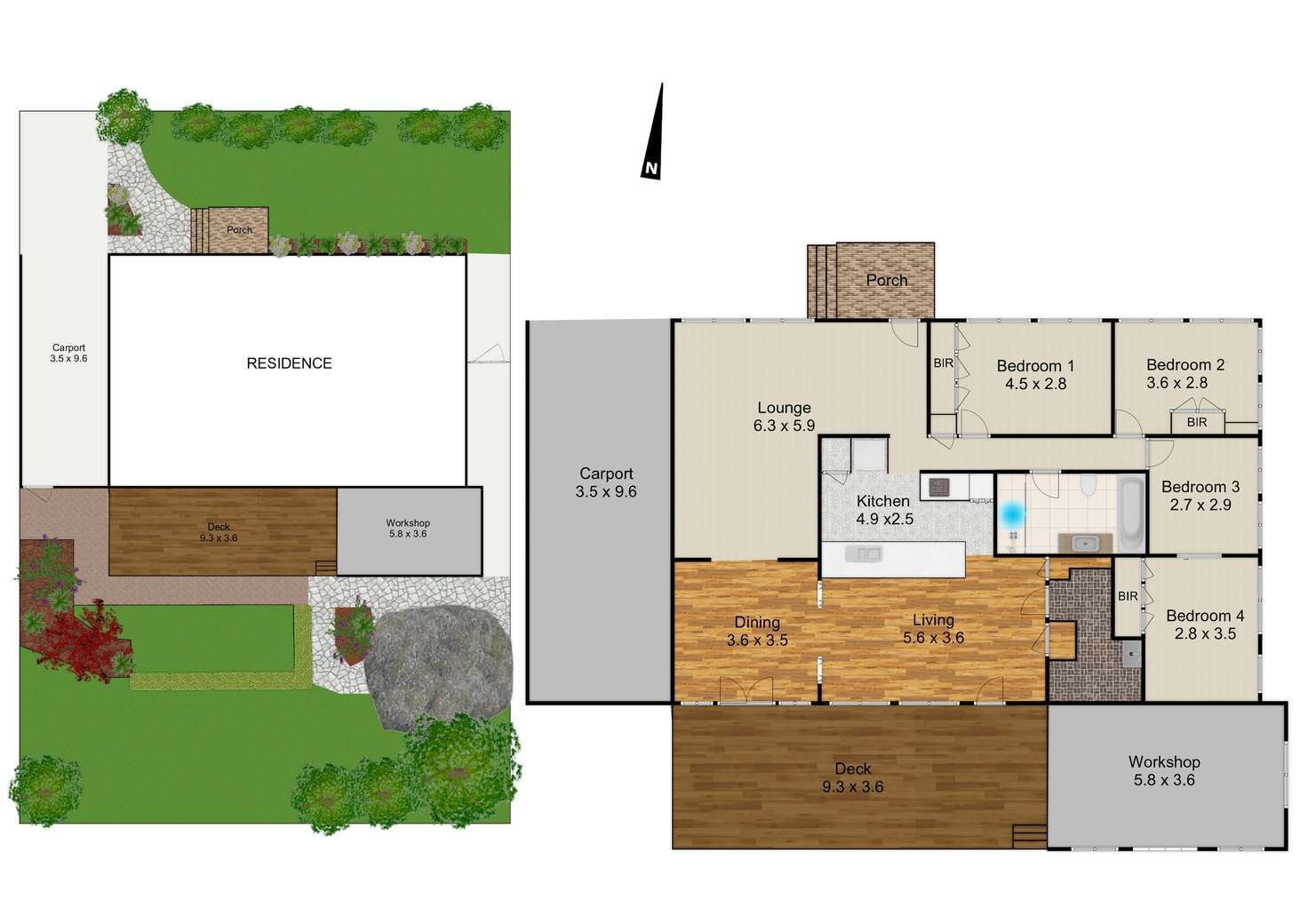 Floorplan of Homely house listing, 5 Simon Place, Hornsby Heights NSW 2077