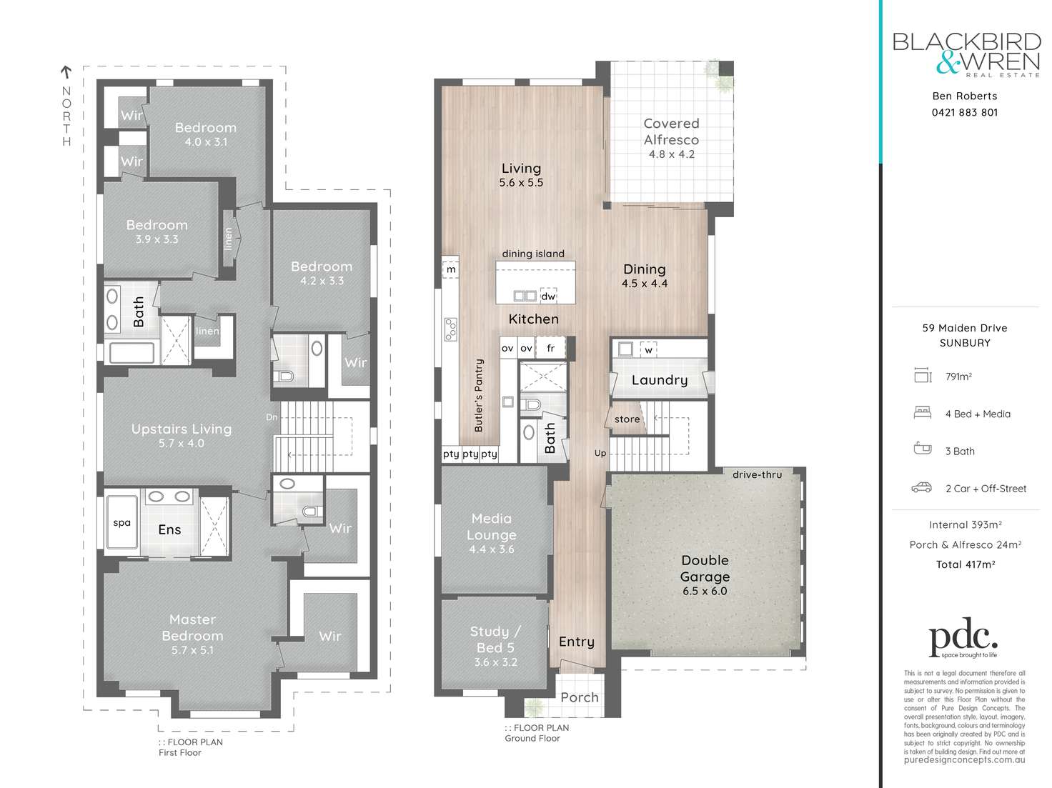 Floorplan of Homely house listing, 59 Maiden Drive, Sunbury VIC 3429