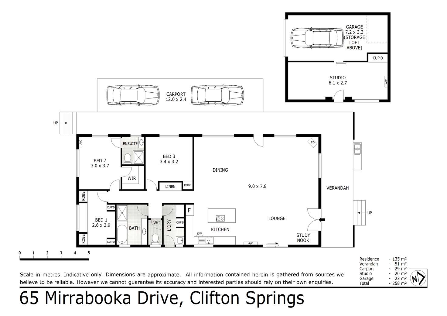 Floorplan of Homely house listing, 65 Mirrabooka Drive, Clifton Springs VIC 3222
