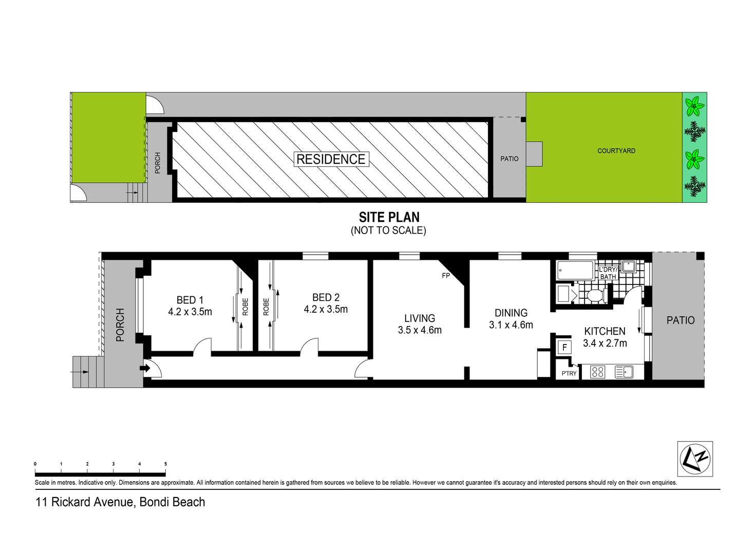 Floorplan of Homely house listing, 11 Rickard Avenue, Bondi Beach NSW 2026