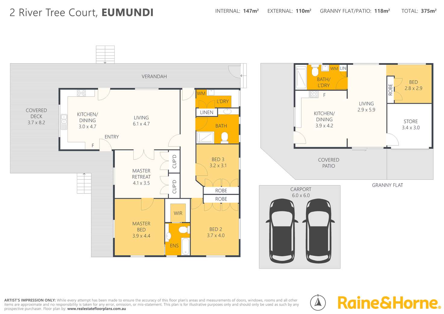 Floorplan of Homely house listing, 2 River Tree Court, Eumundi QLD 4562