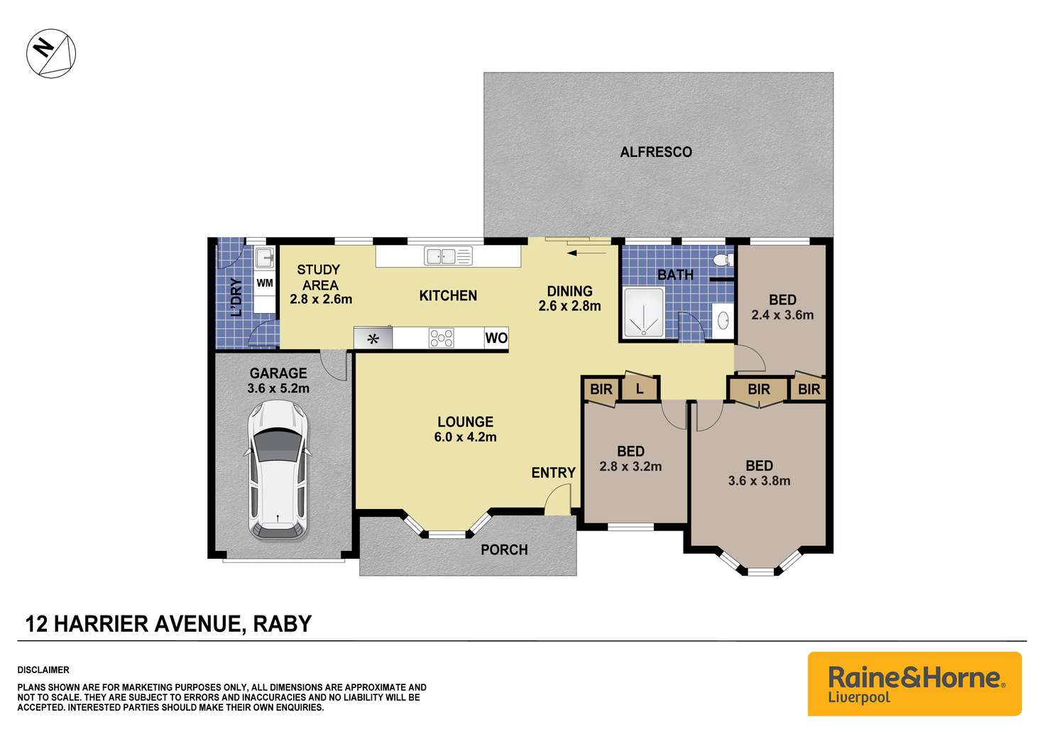 Floorplan of Homely house listing, 12 Harrier Avenue, Raby NSW 2566