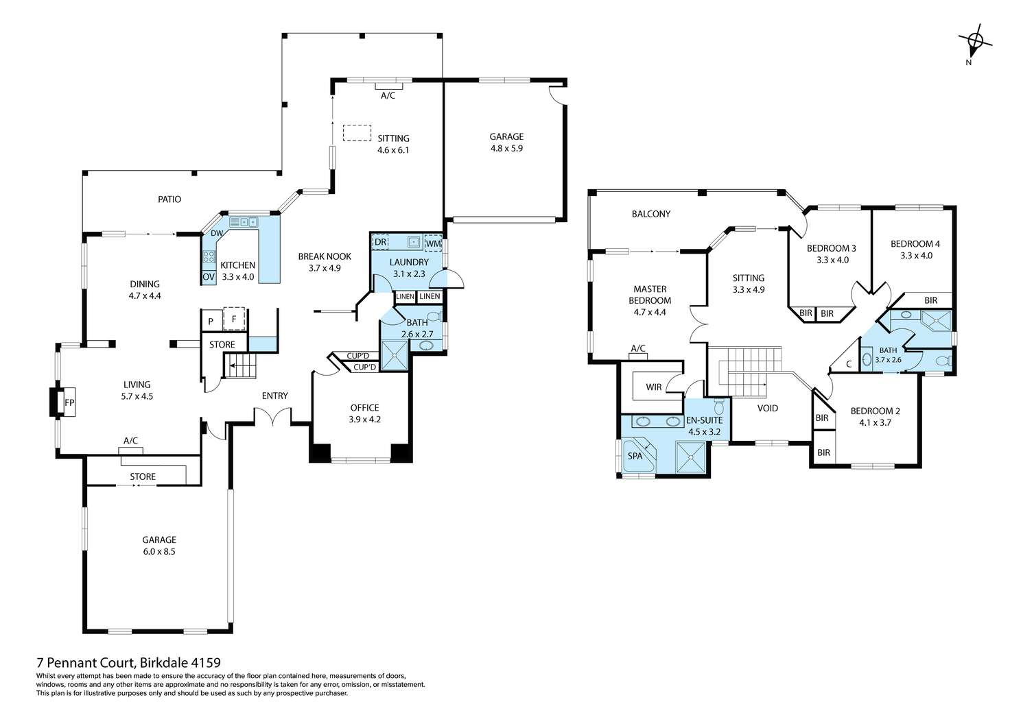 Floorplan of Homely house listing, 7 Pennant Court, Birkdale QLD 4159