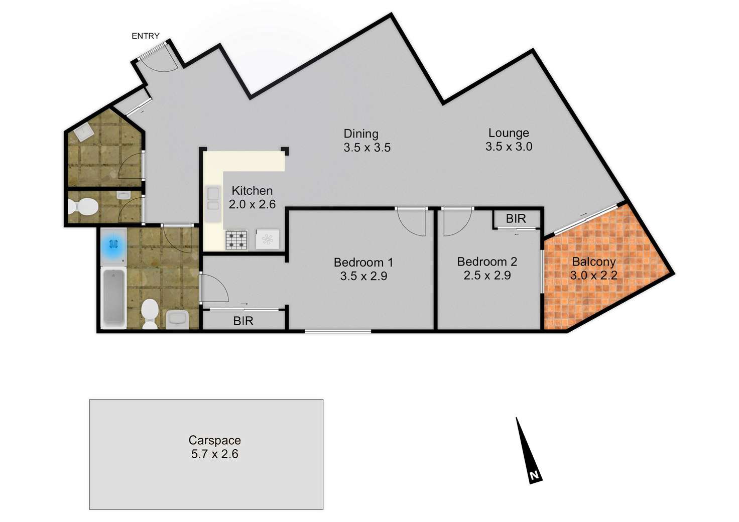 Floorplan of Homely apartment listing, 37/1-3 Thomas Street, Hornsby NSW 2077