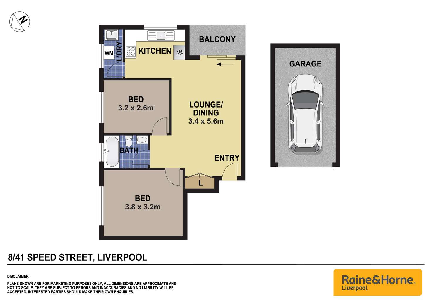 Floorplan of Homely unit listing, 8/41 Speed Street, Liverpool NSW 2170