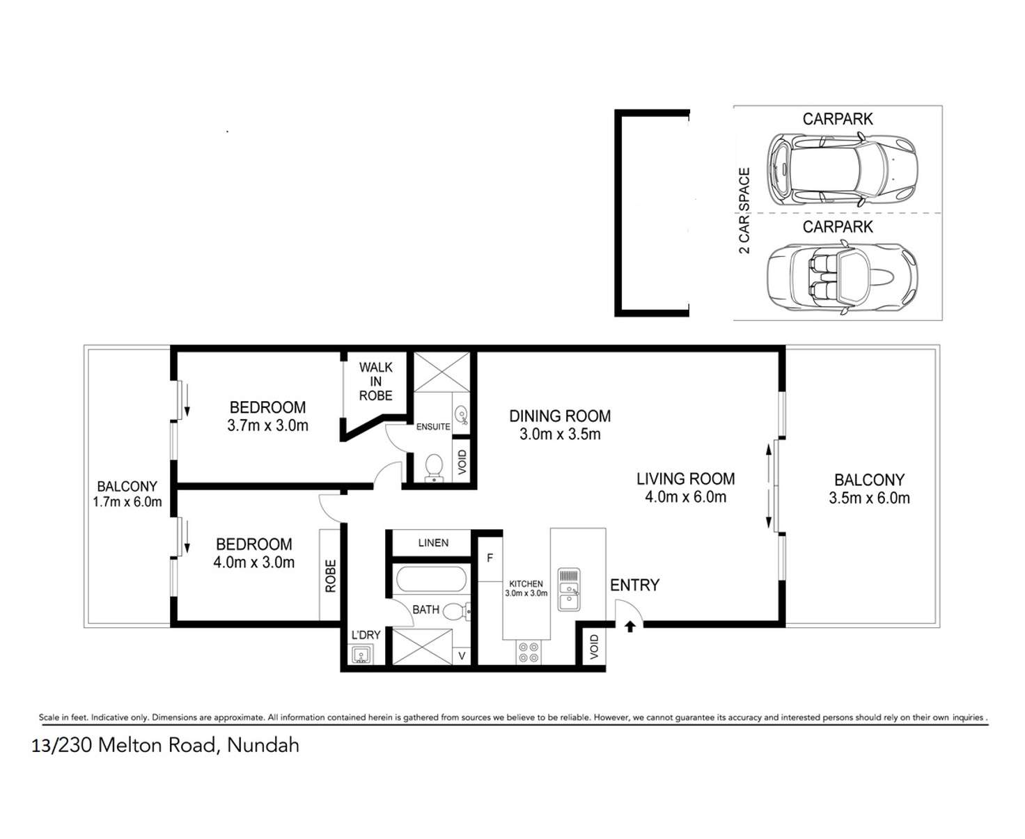 Floorplan of Homely unit listing, 13/230 Melton Road, Nundah QLD 4012