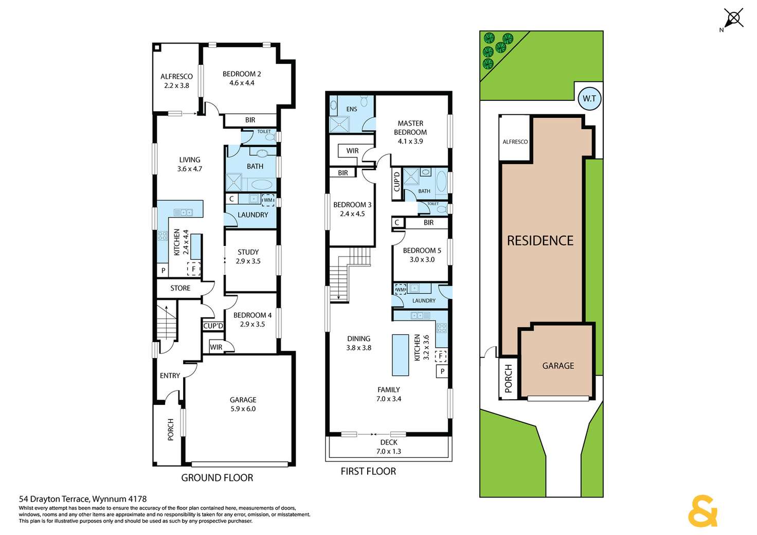 Floorplan of Homely house listing, 54 Drayton Terrace, Wynnum QLD 4178