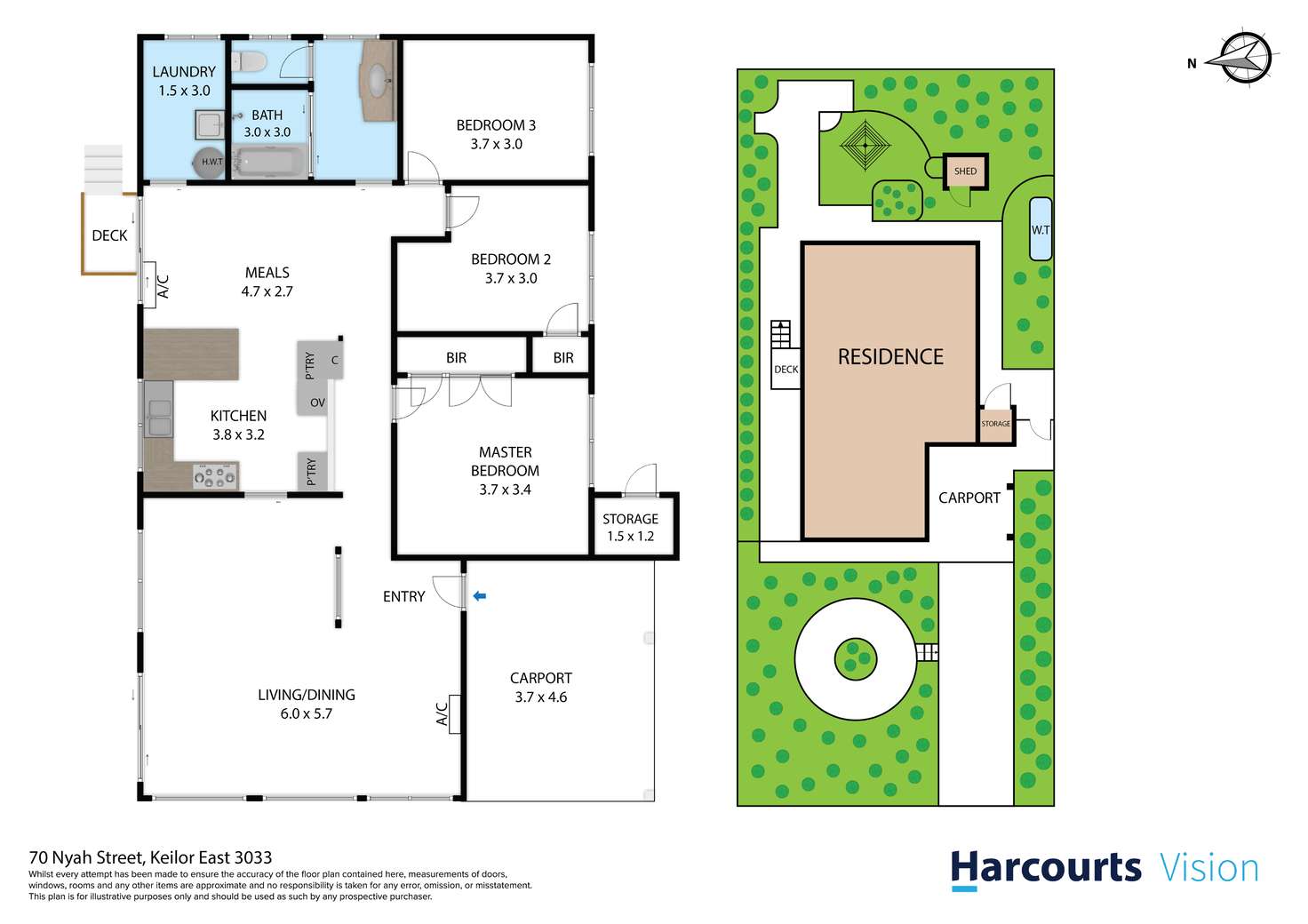Floorplan of Homely house listing, 70 Nyah Street, Keilor East VIC 3033