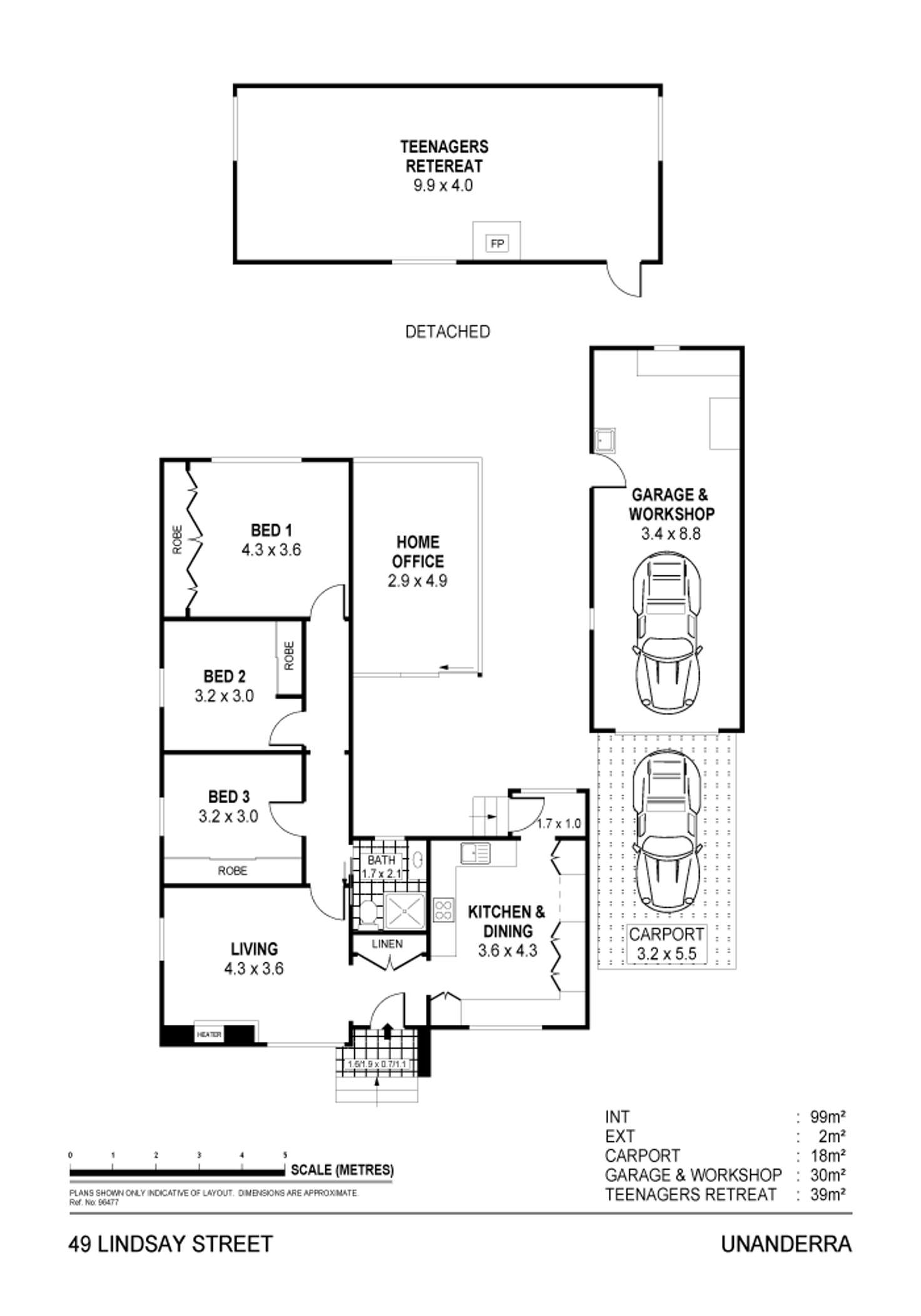 Floorplan of Homely house listing, 49 Lindsay Street, Unanderra NSW 2526