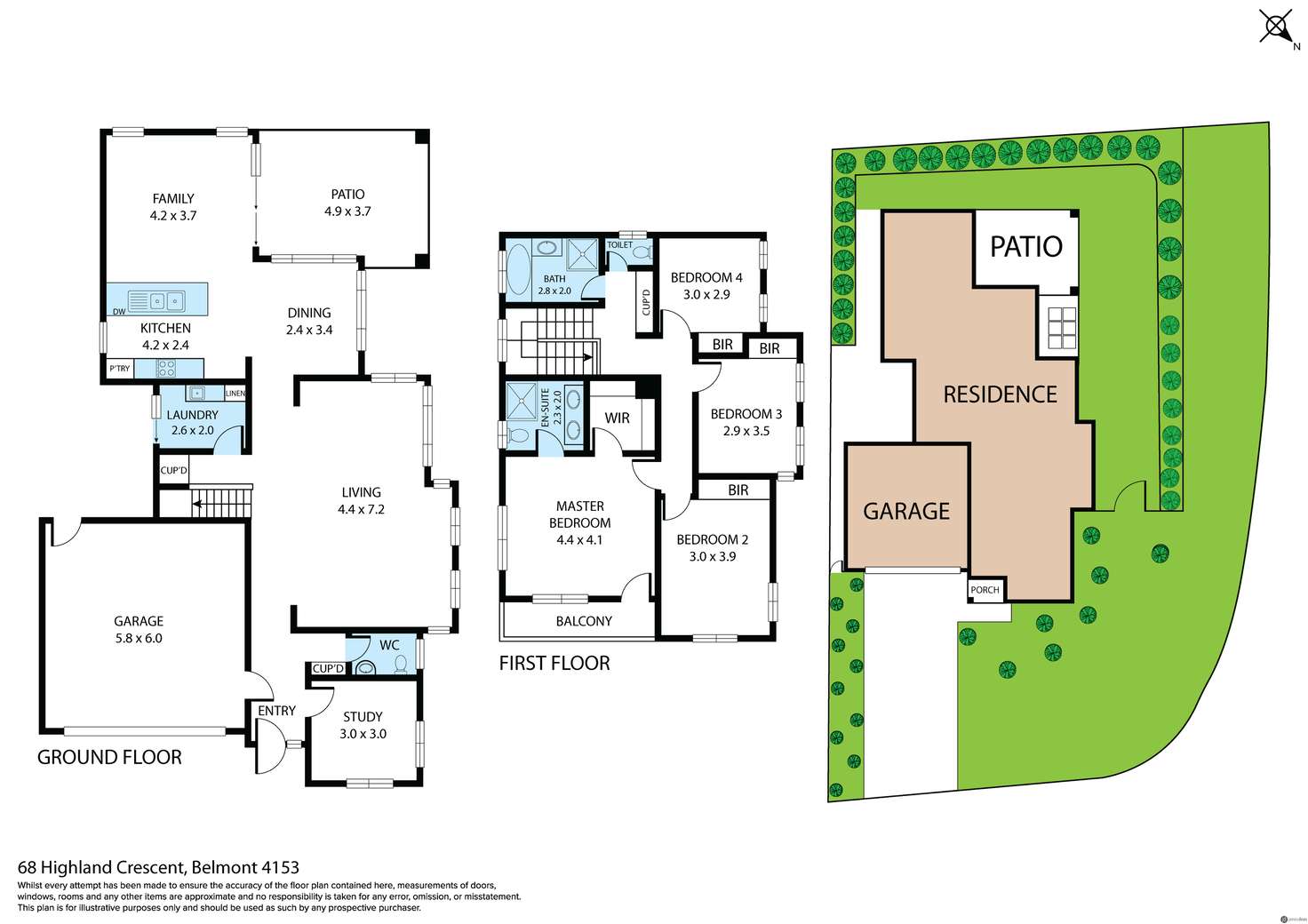 Floorplan of Homely house listing, 68 Highland Crescent, Belmont QLD 4153