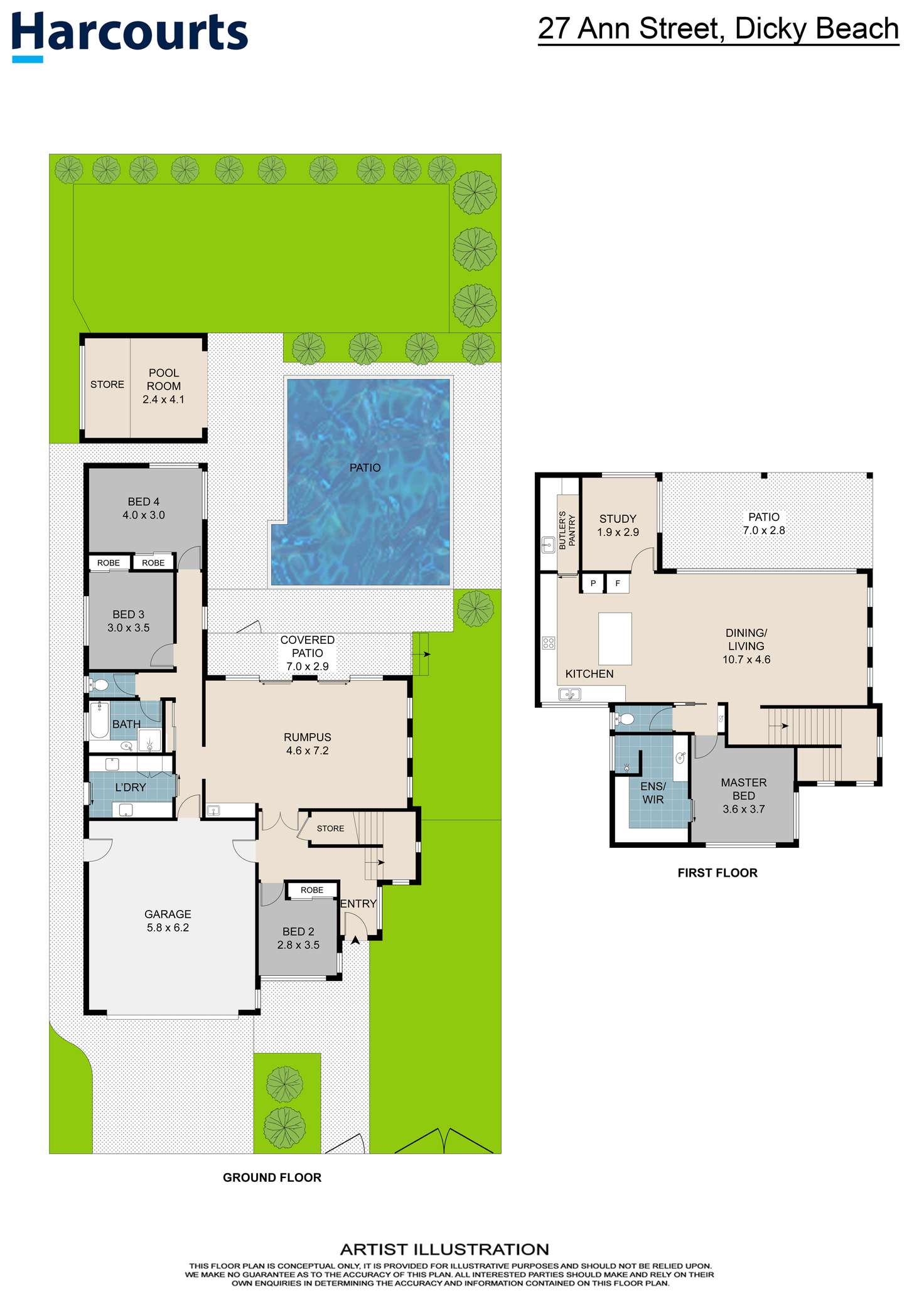 Floorplan of Homely house listing, 27 Ann Street, Dicky Beach QLD 4551
